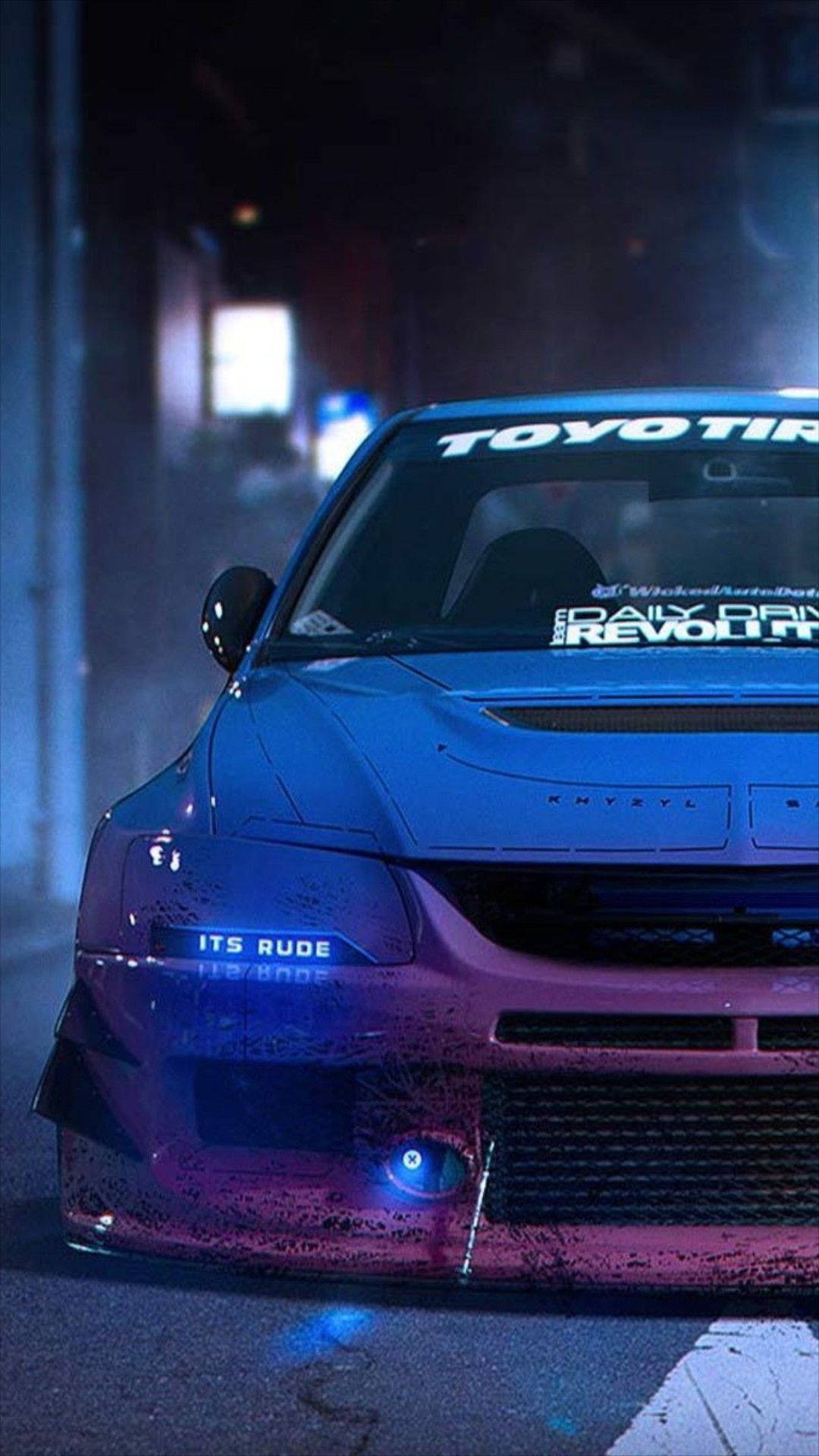 JDM Mitsubishi Racer Estetic Fundal