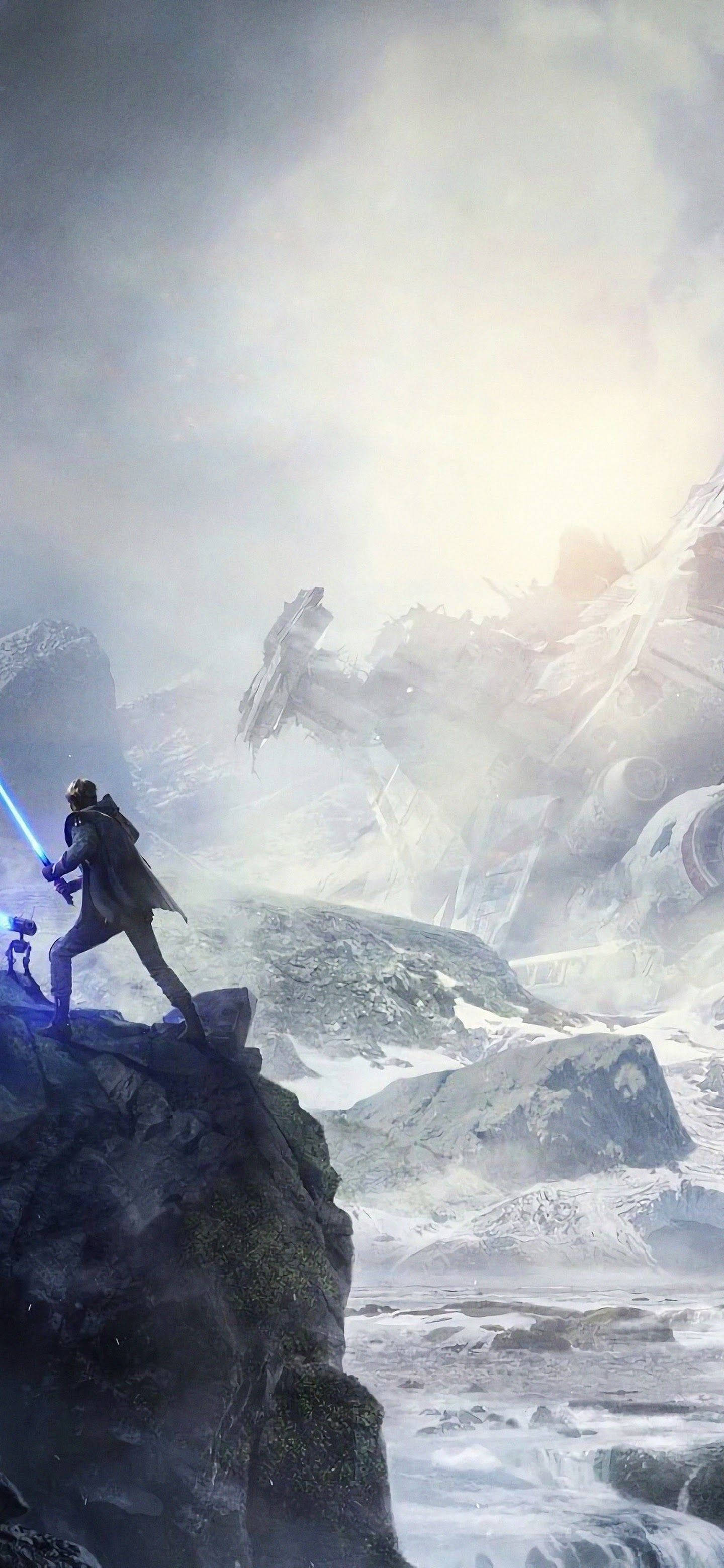 Jedi Fallen Order Star Wars 4K iPhone Fundal