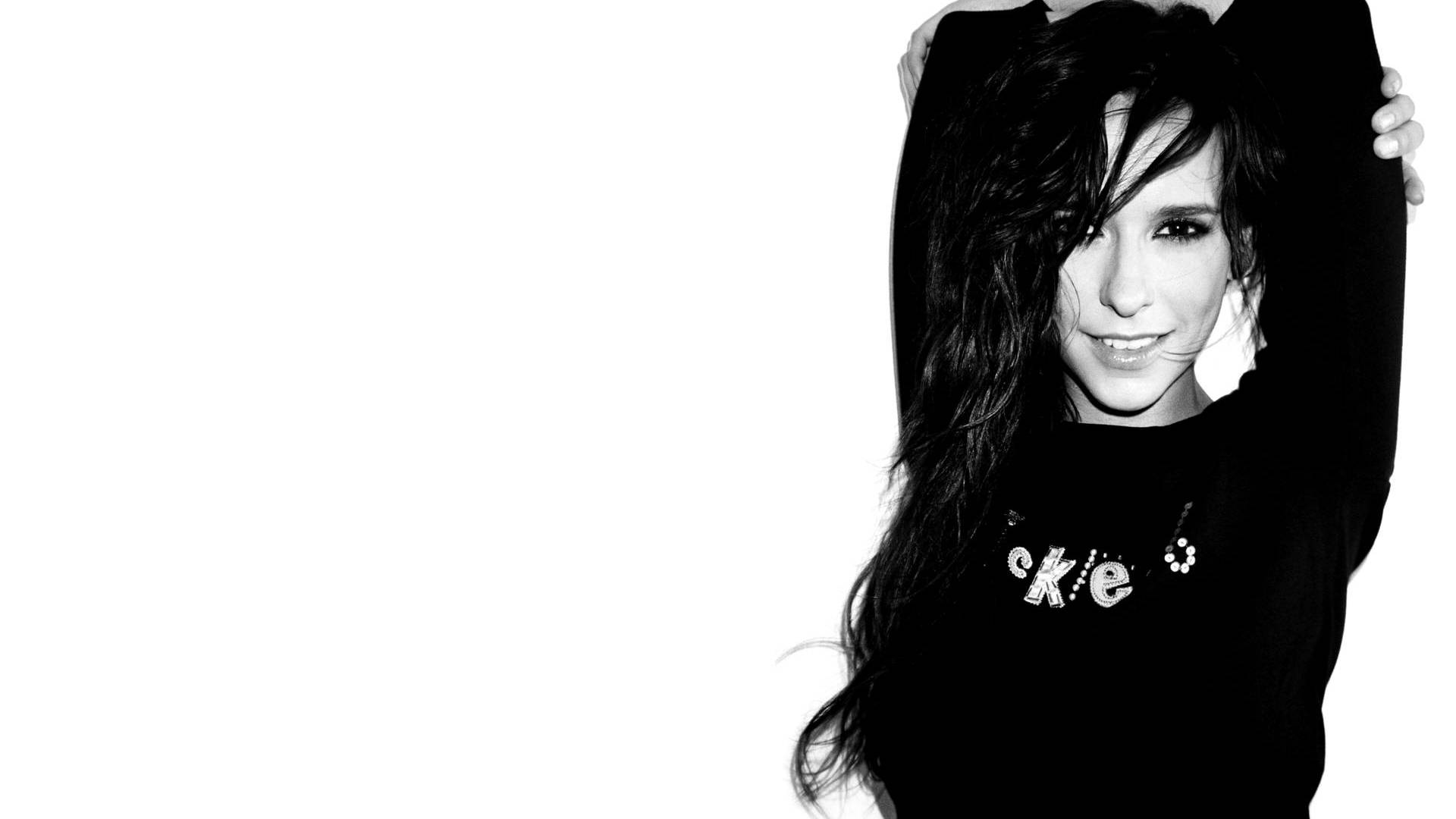 Jennifer Love Hewitt drăguță în negru Fundal