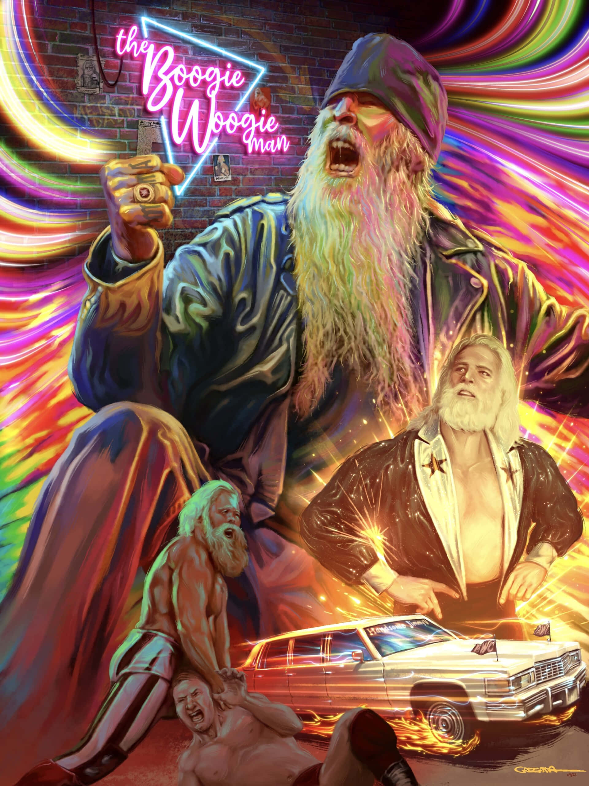 Jimmy Valiant Legenda Iconica a Wrestling-ului WWF Fundal
