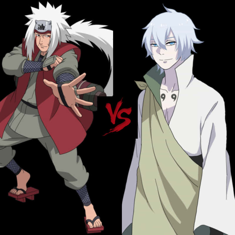 Jiraiya vs Suigetsu – Confruntare Anime Fundal