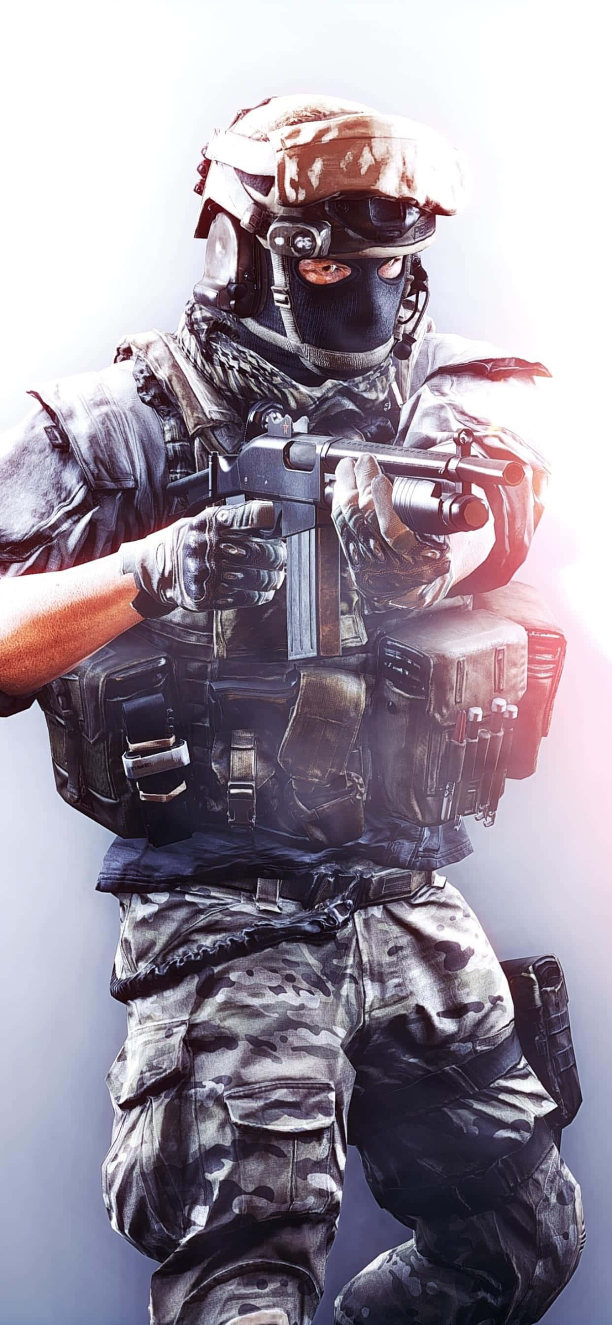 Joacă Battlefield 4 pe iPhone Xs Max Fundal