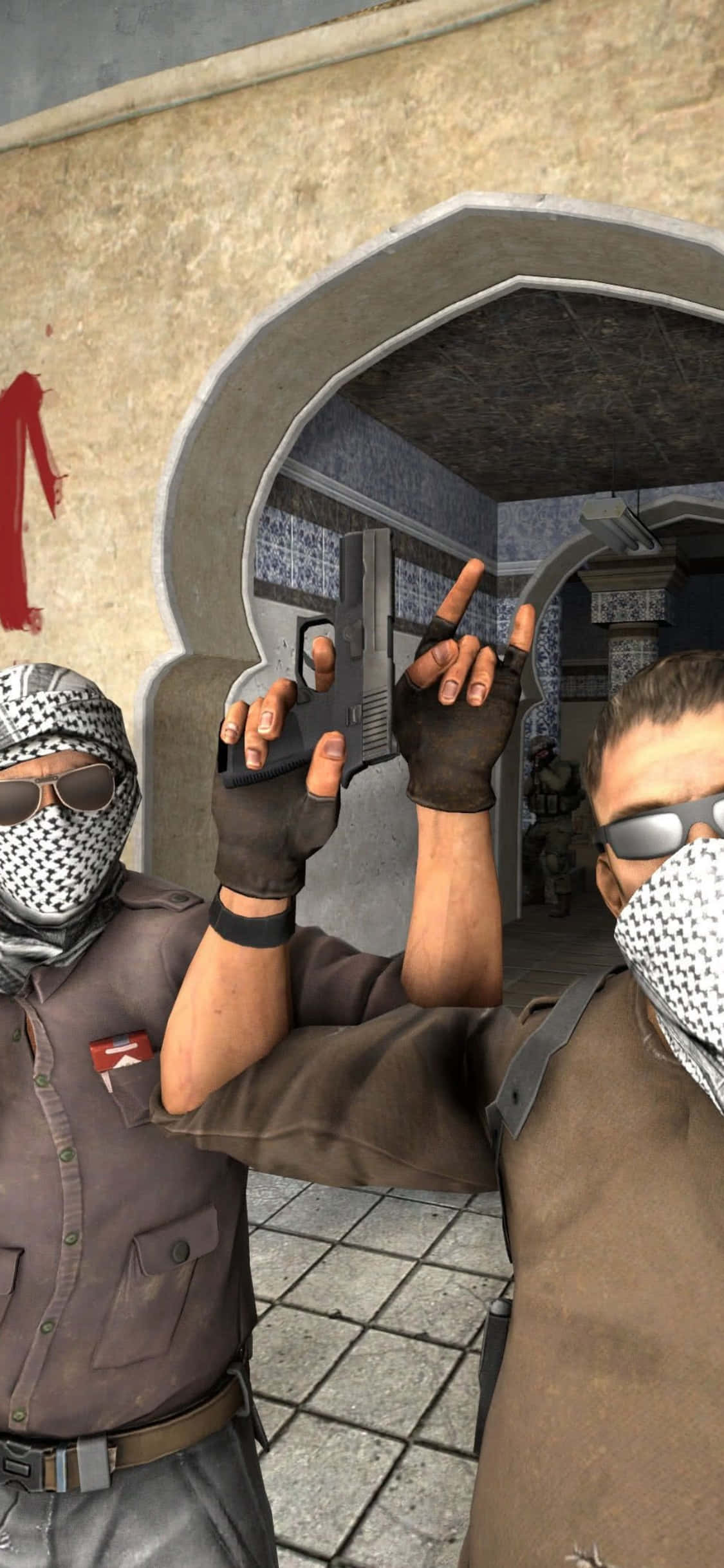 Joc Counter-Strike: Global Offensive cu iPhone Xs! Fundal
