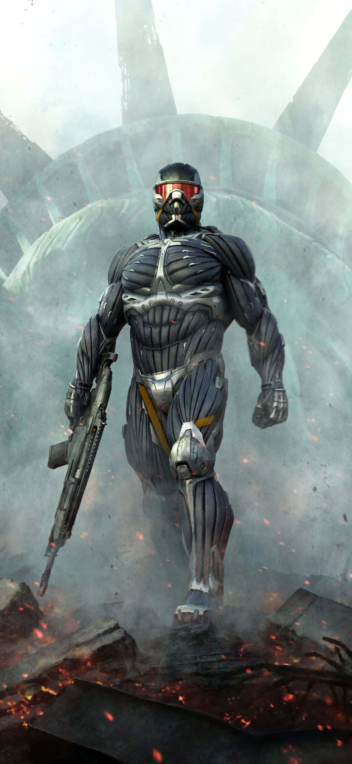 Joacă Crysis 3 pe iPhone X Fundal