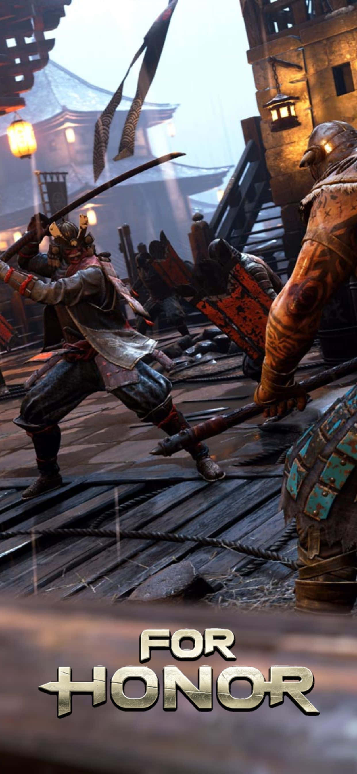 Joacă jocul imersiv și plin de acțiune For Honor pe iPhone XS Max Fundal