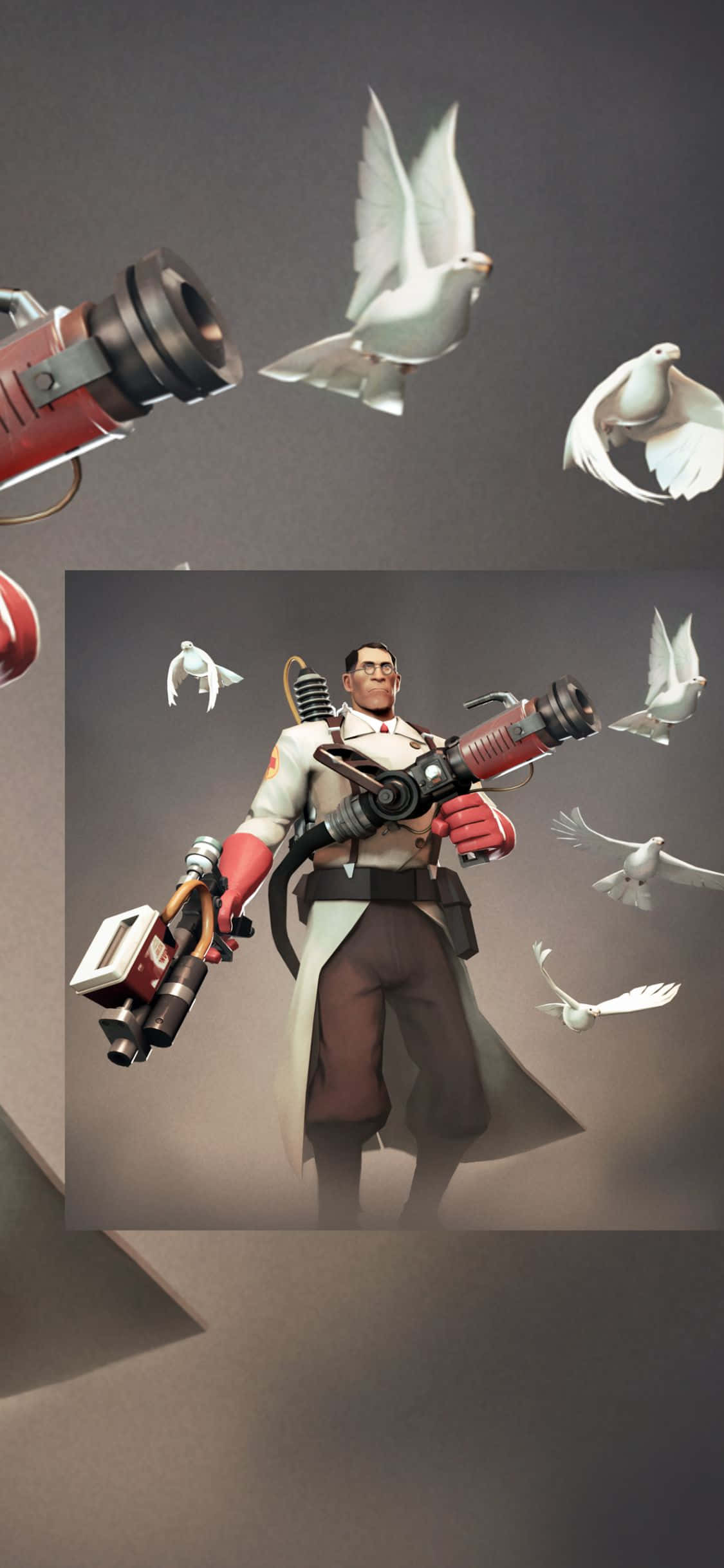 Joacă Team Fortress 2 pe un iPhone XS Supra-Alimentat Fundal