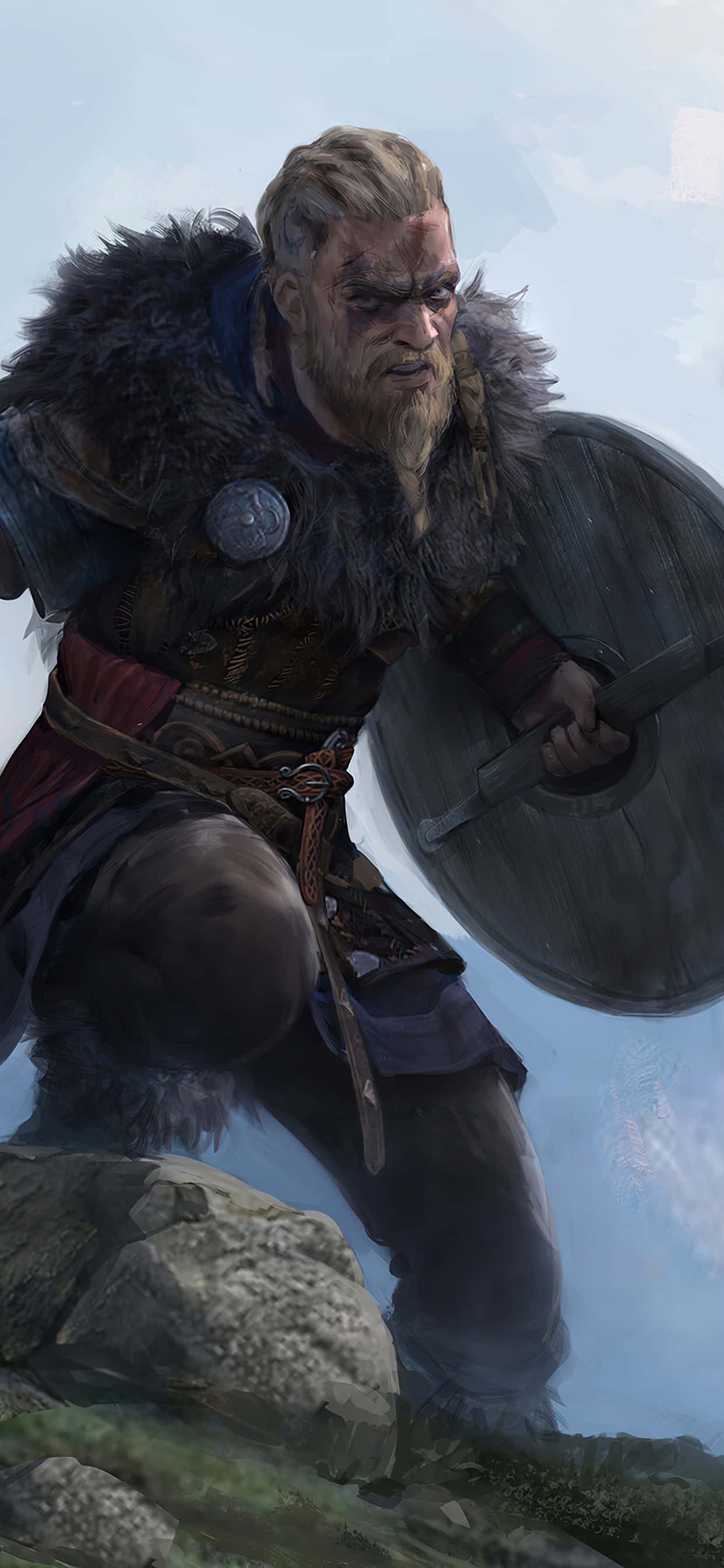 Fundal iPhone Xs Max Assassin's Creed Valhalla Joc de Acțiune și Rol Fundal