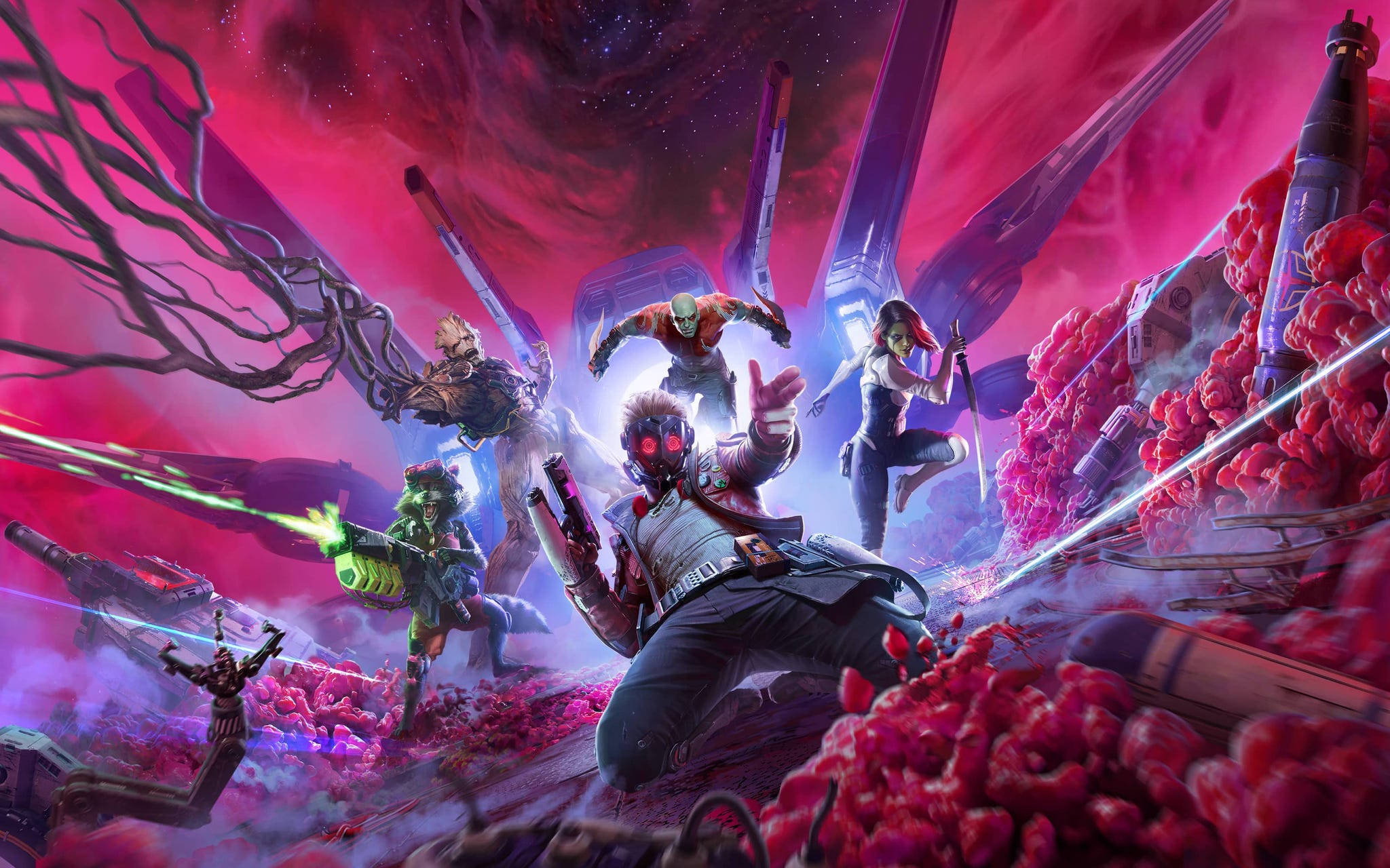 Jocul Video Marvel Gardienii Galaxiei Fundal