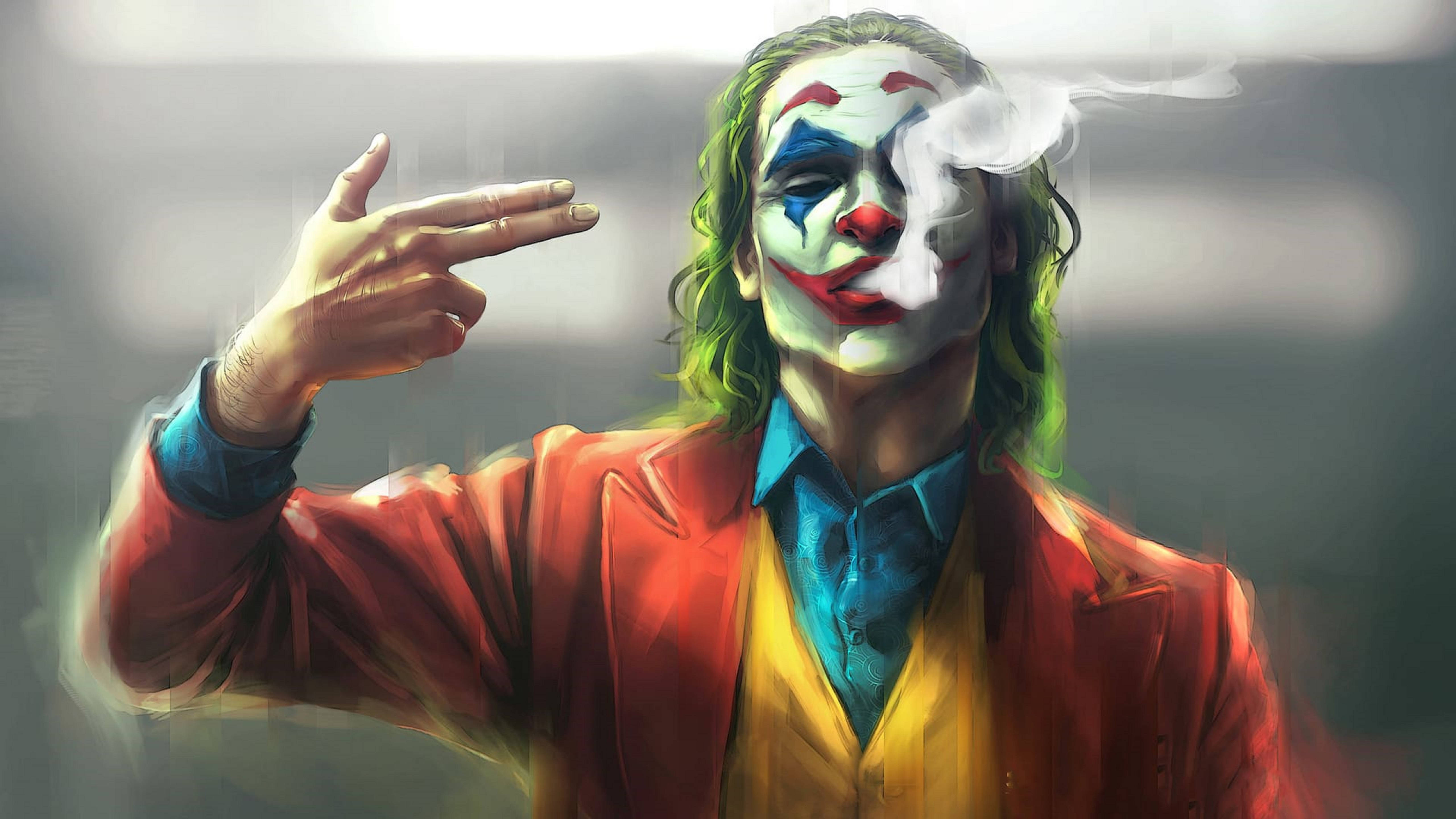 Joker 2019 Fumând Pictură Fundal