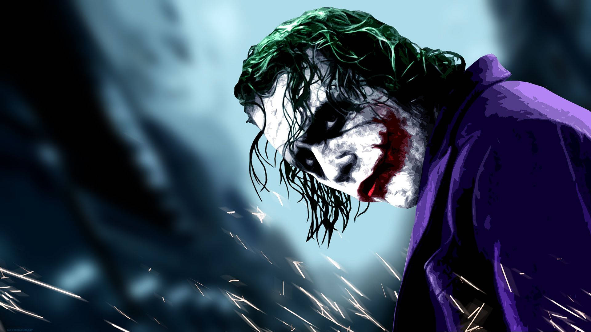 Joker care privește fix Fundal