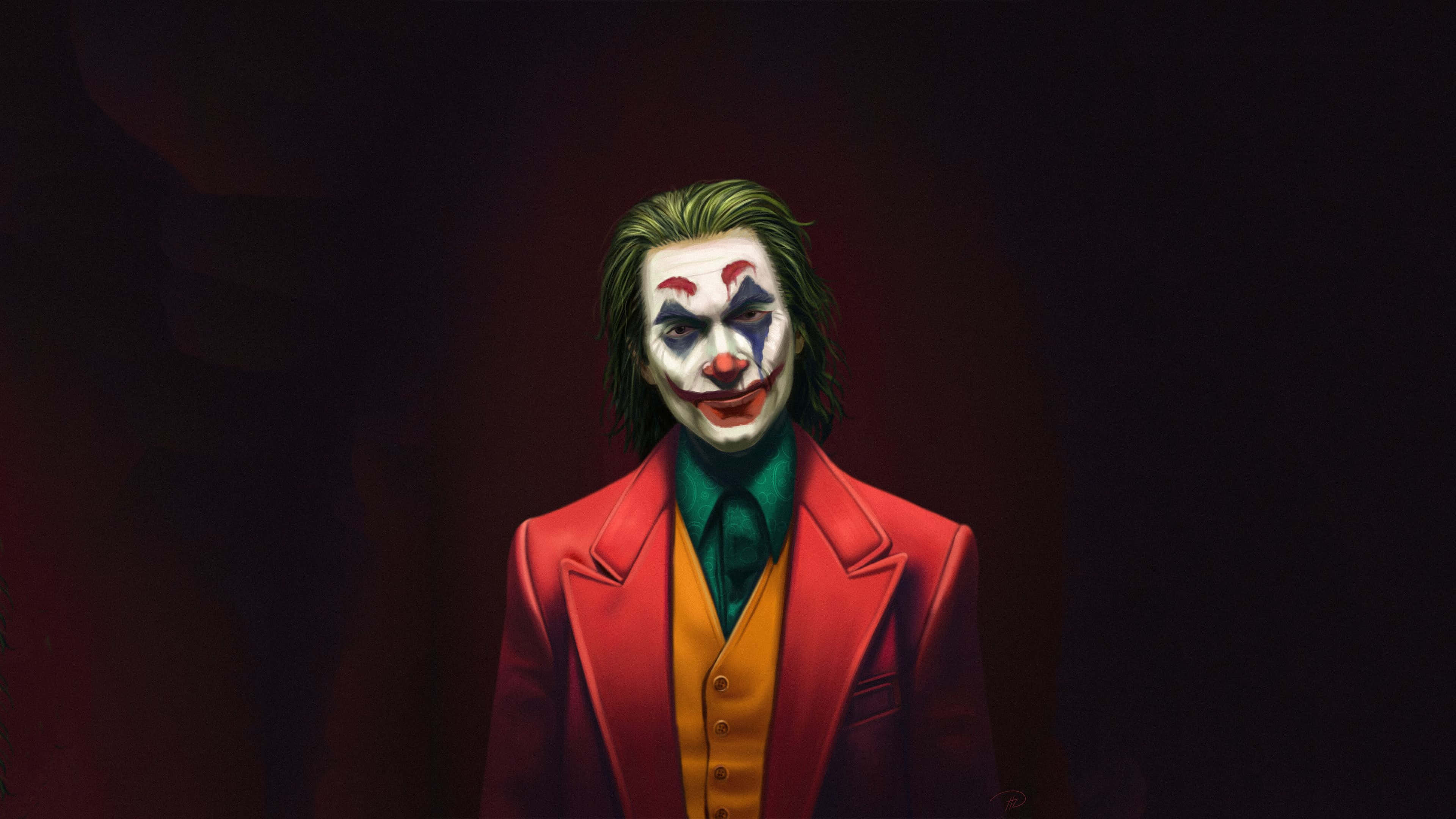 Joker cool cu capul înclinat Fundal