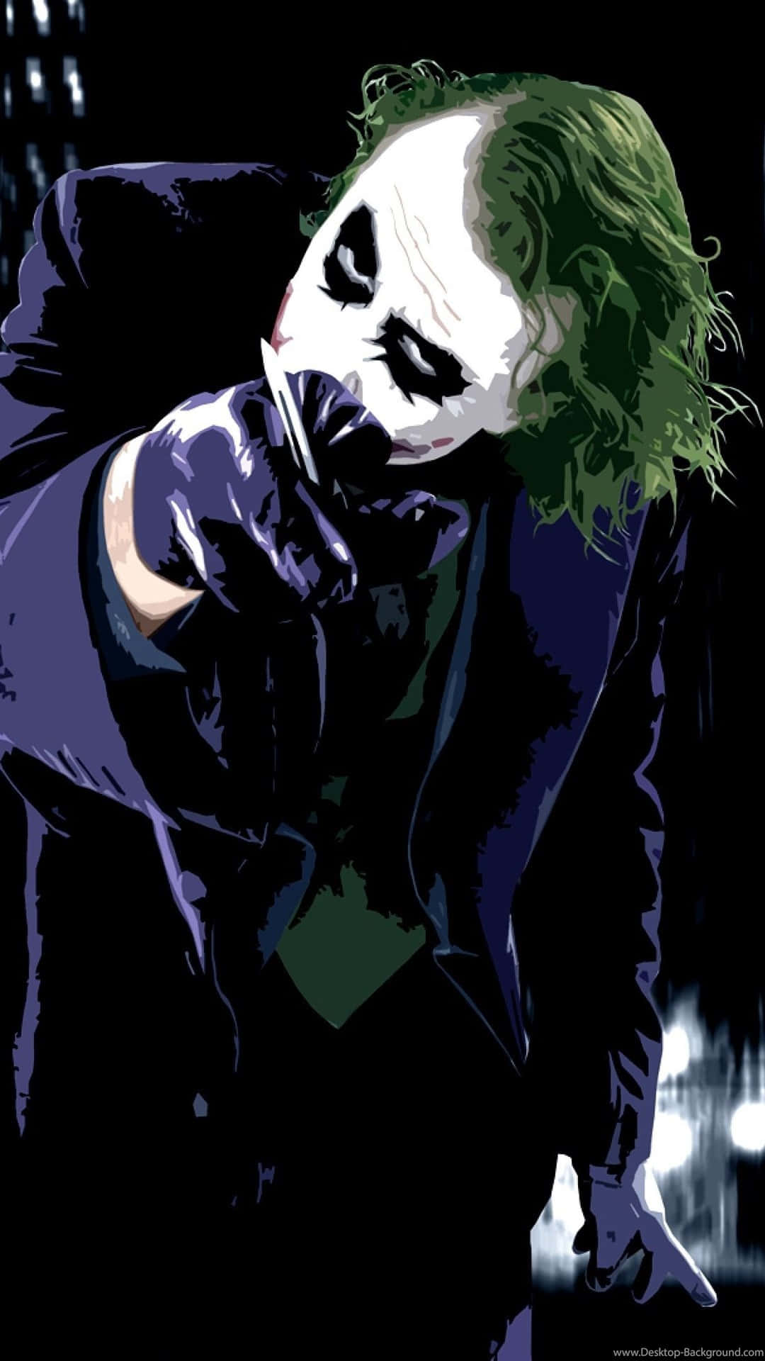 Joker Cool în Stil Pictural pentru Telefon Fundal