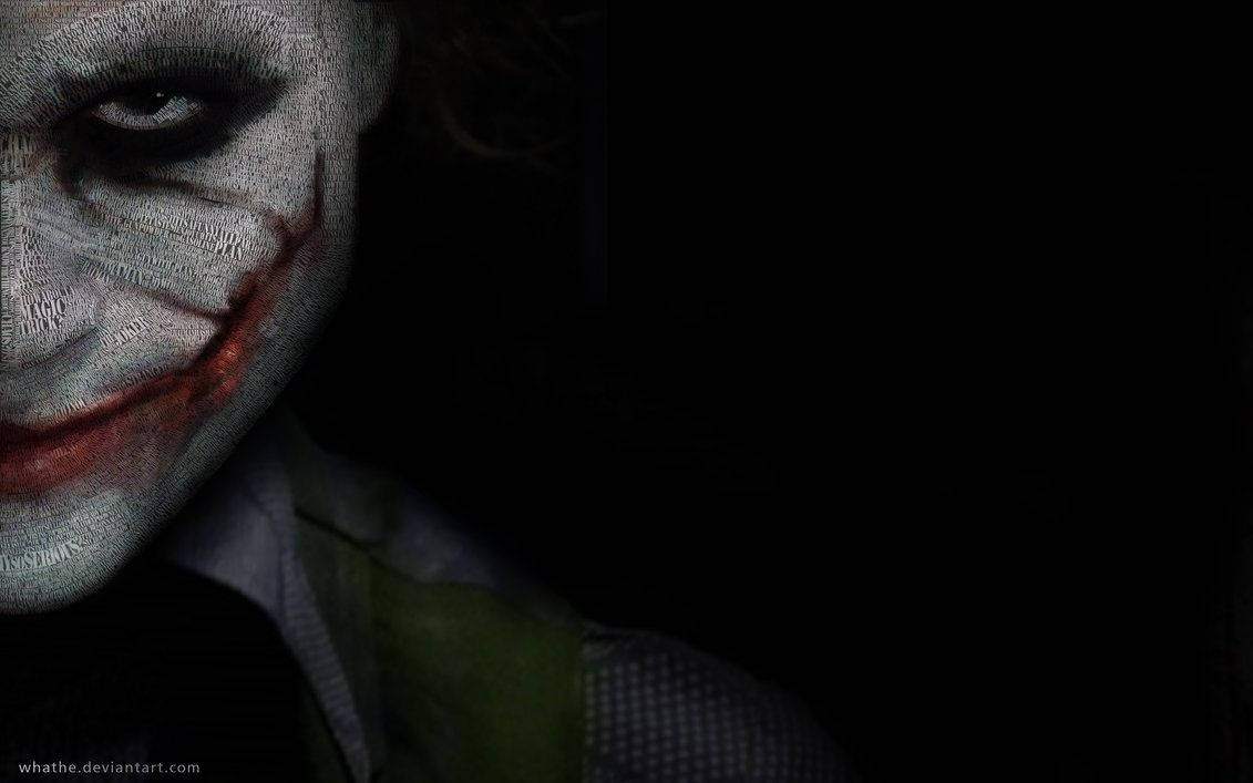 Joker cu Jumătate de Față Înfricoșătoare Fundal