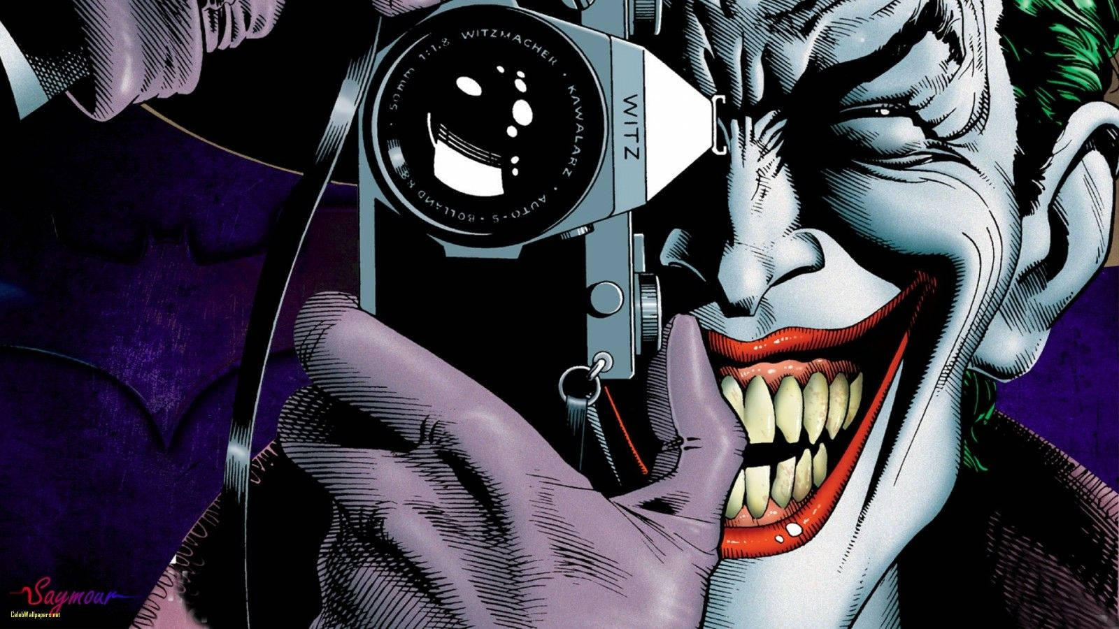 Joker cu o cameră foto Fundal