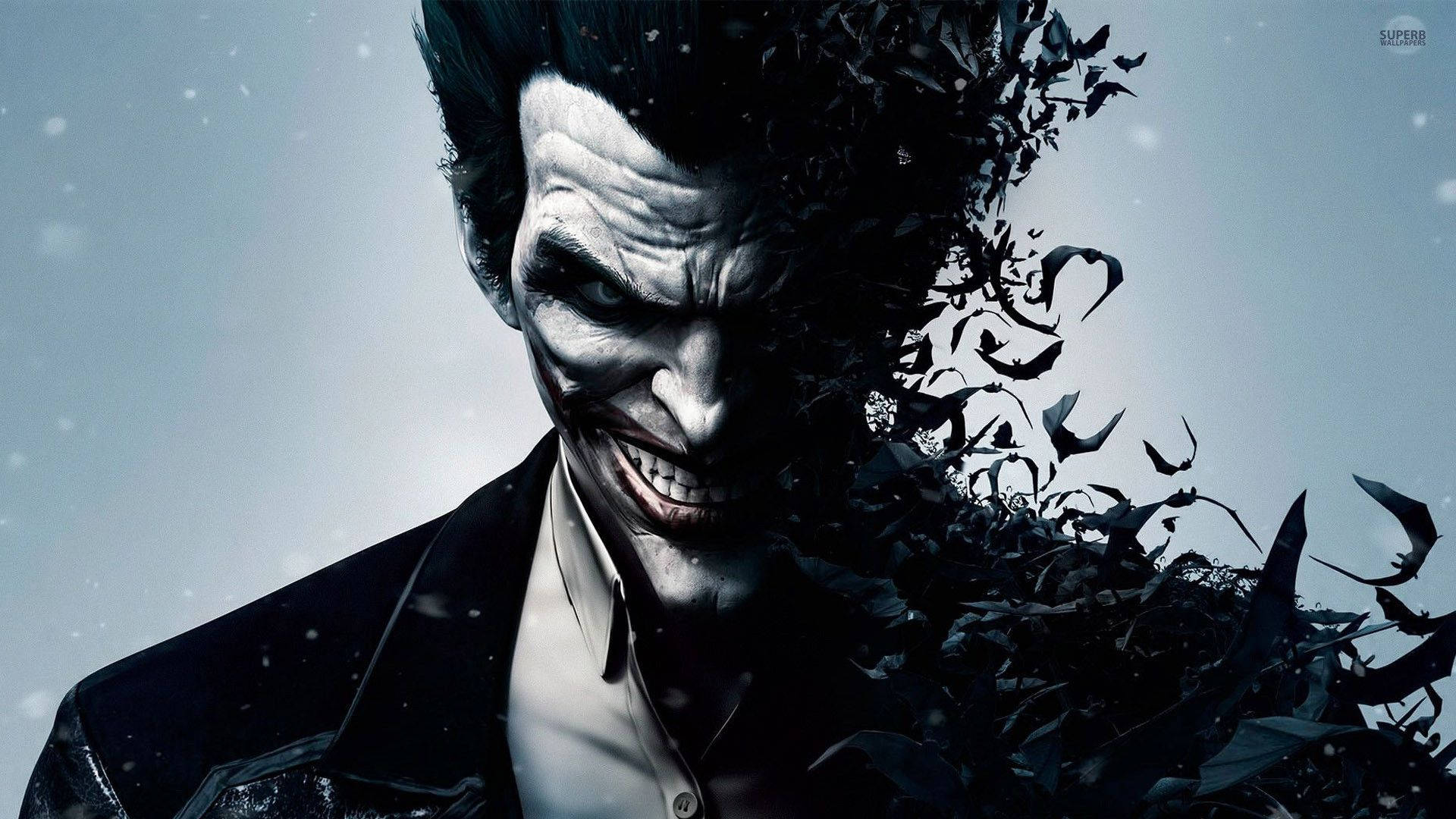 Joker dizolvându-se în lilieci Fundal