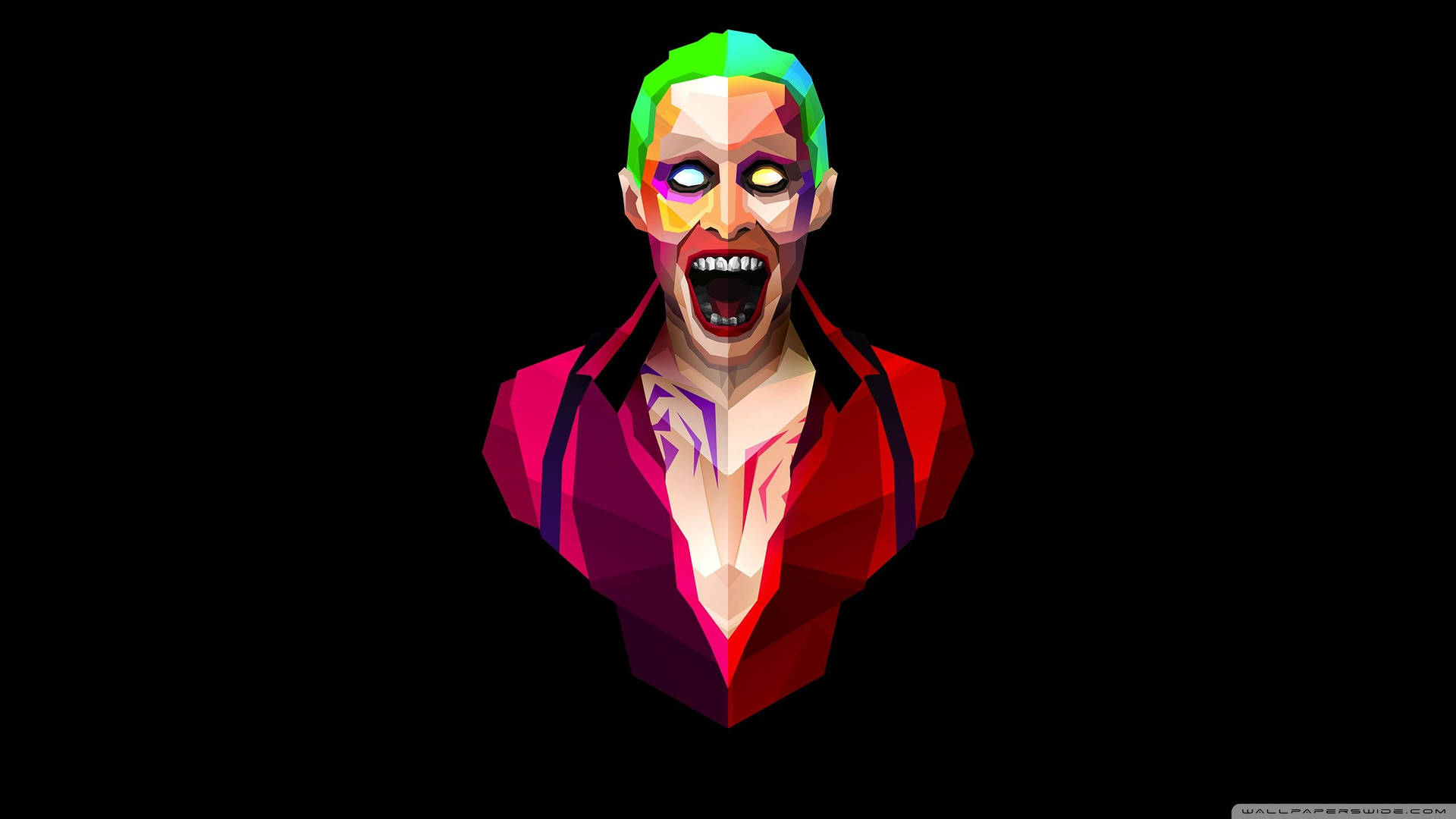 Joker geometric din Suicide Squad fundal — Joker Fundal