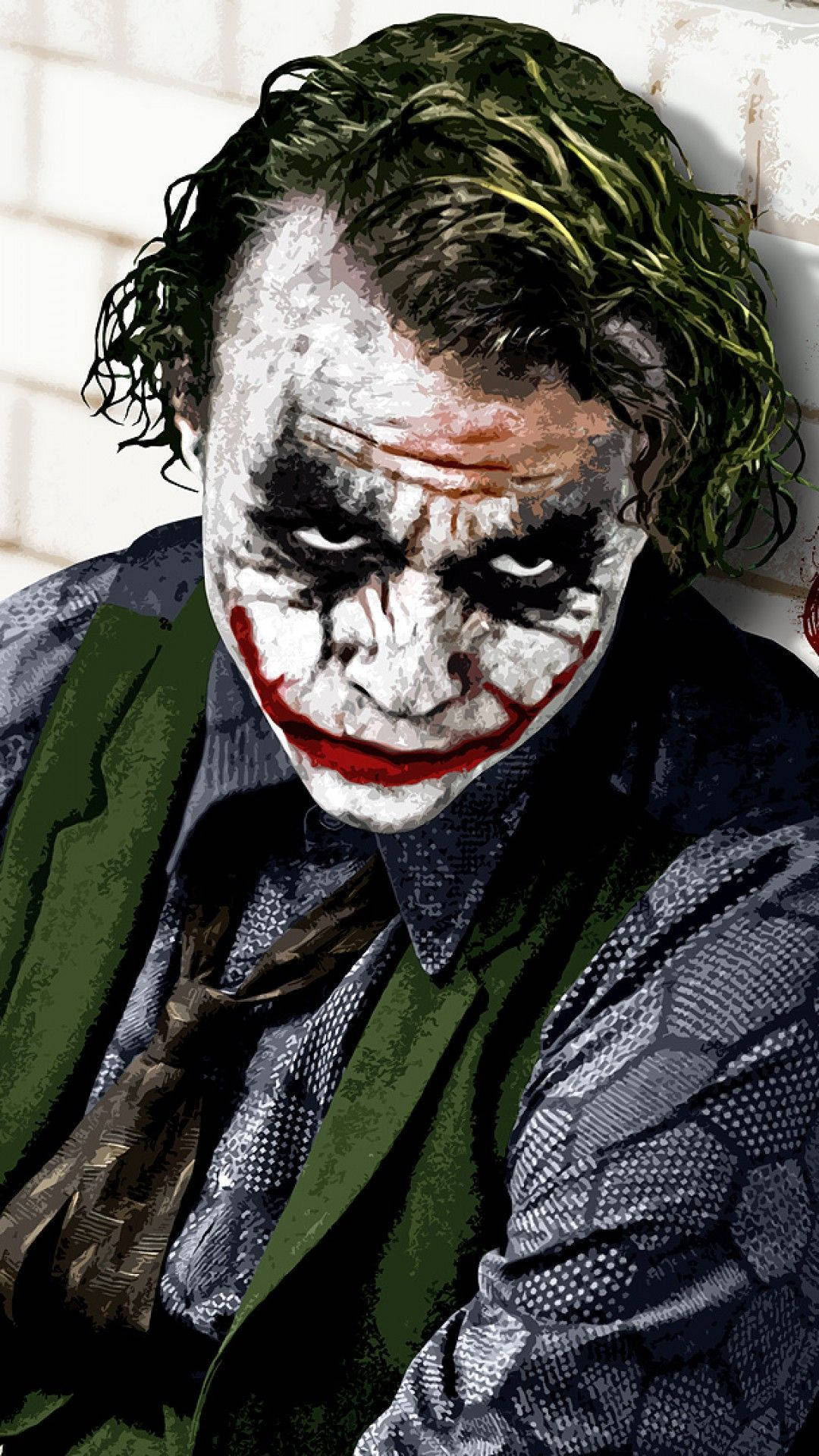 Joker iPhone Privire Înfricoșătoare și Ciudată Fundal
