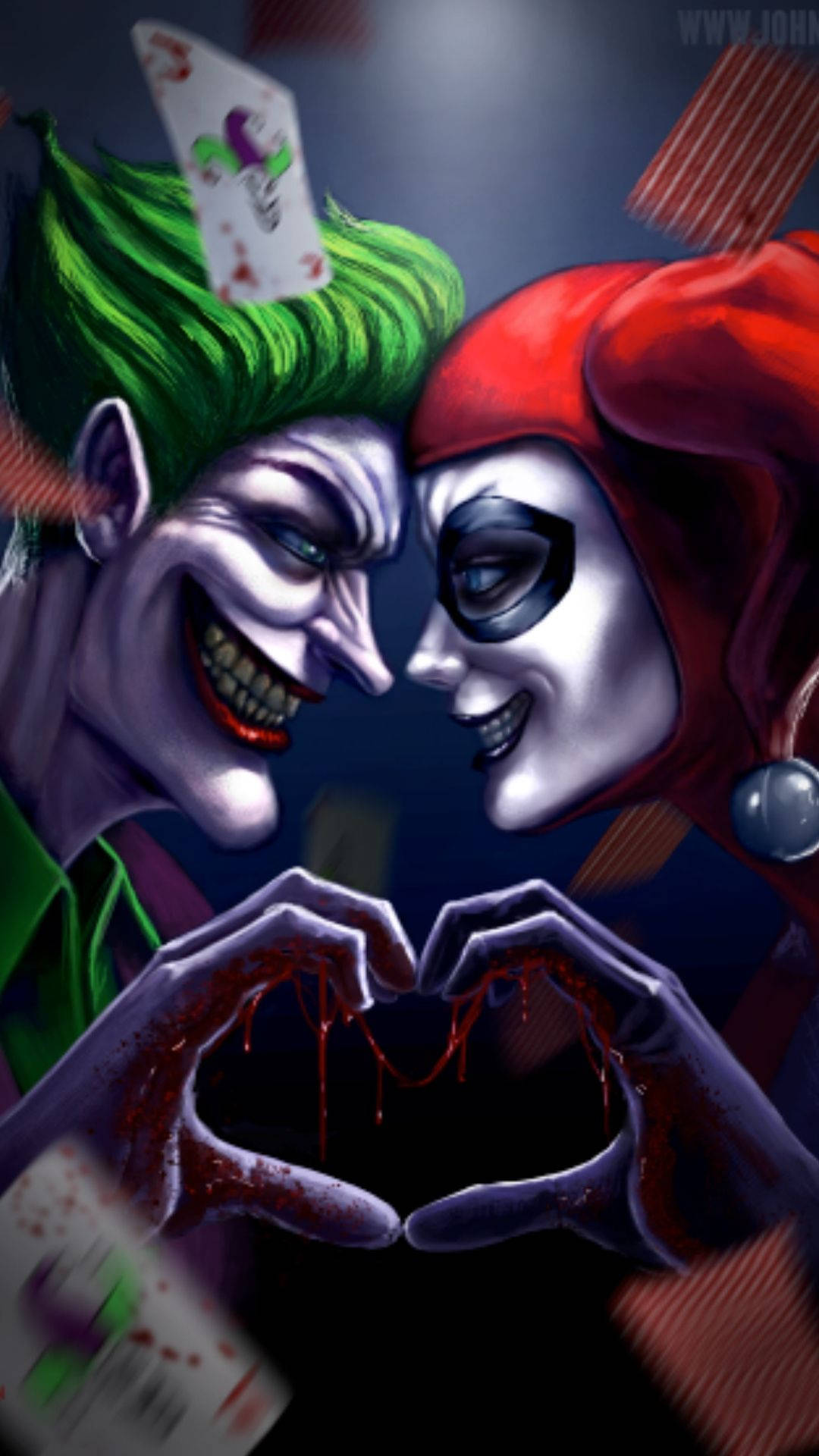 Joker și Harley Quinn Fundal