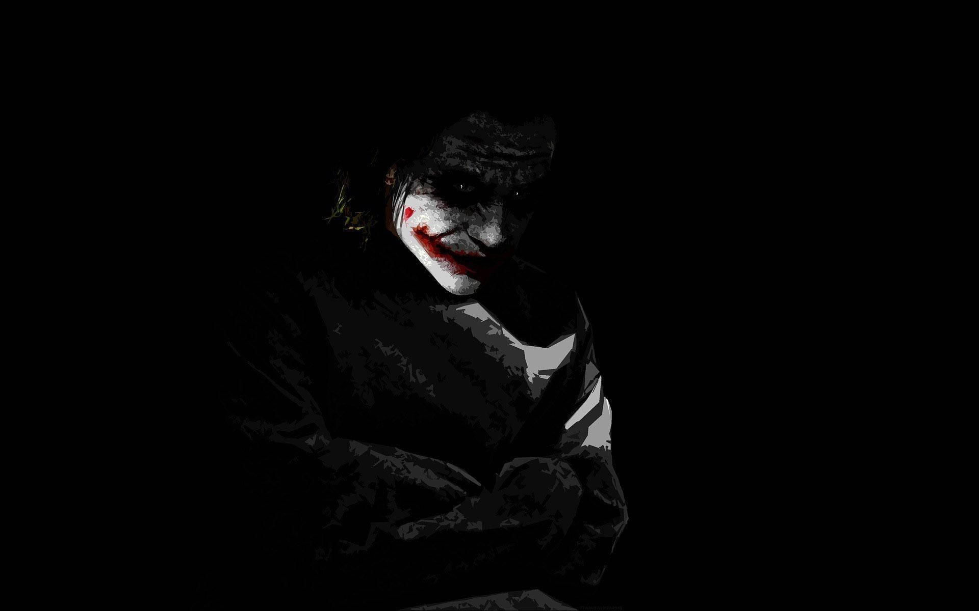 Joker singuratic în umbre Fundal