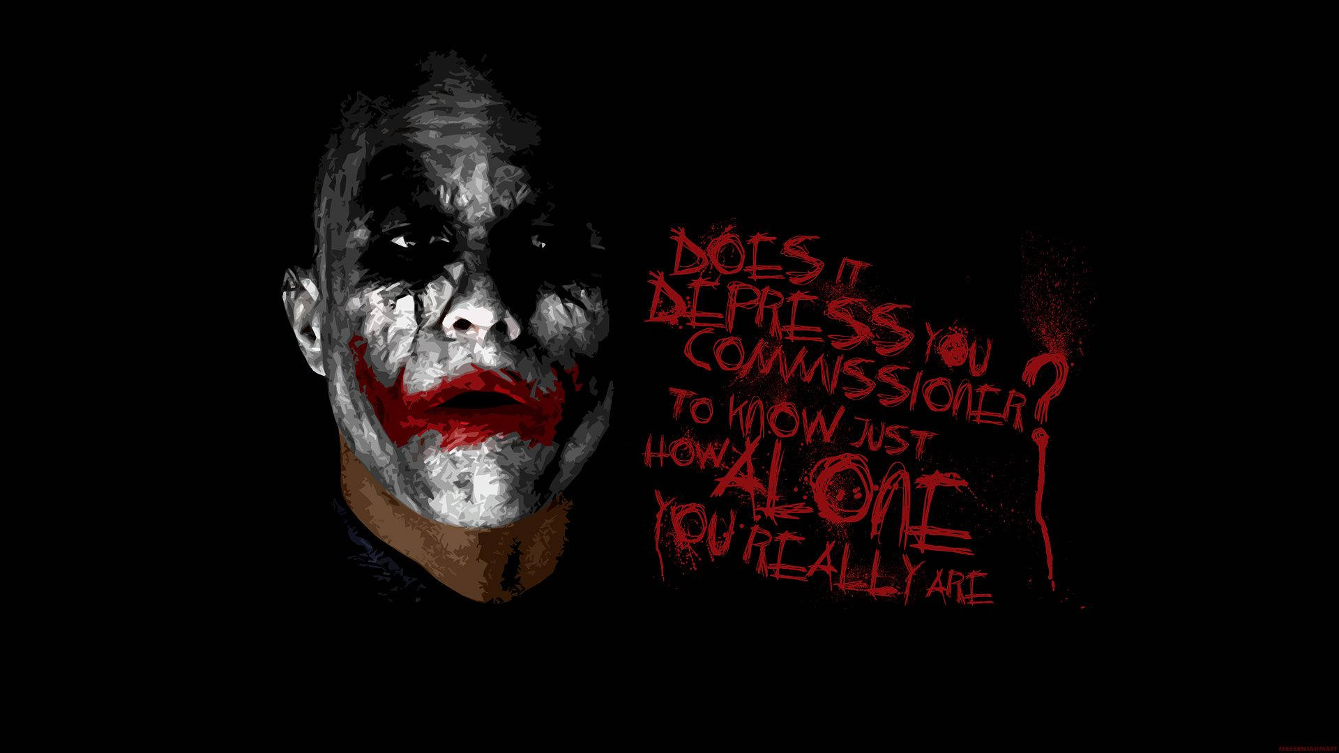 Joker vorbind cu Comisarul fundal — Joker Fundal