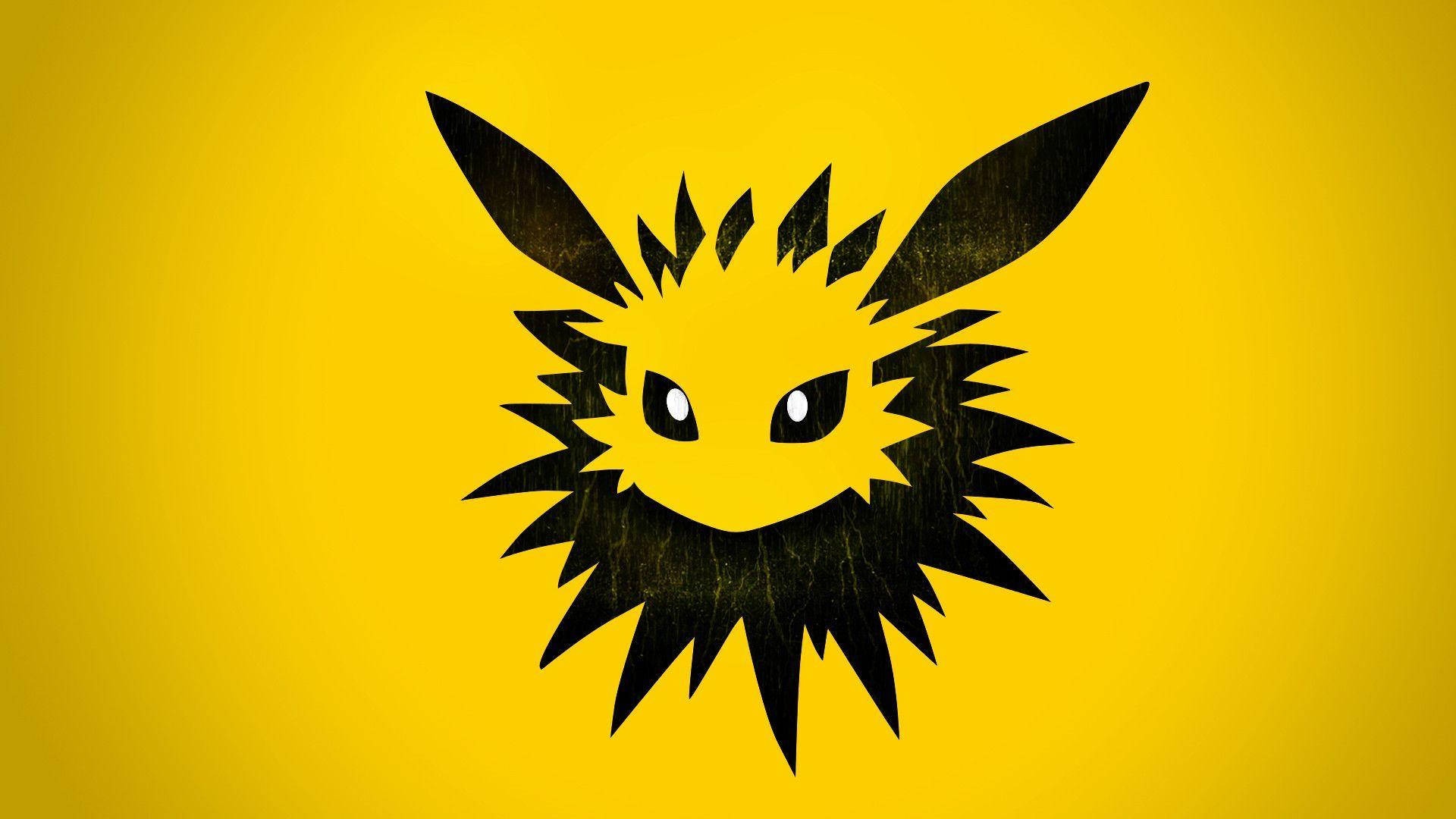 Jolteon negru și galben Fundal