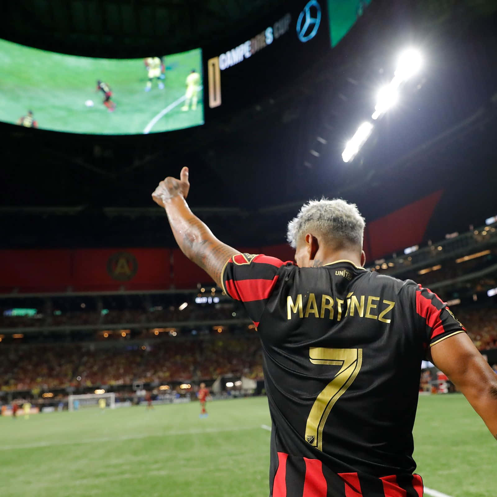 Josef Martinez lovitura Campeones Cup Fundal