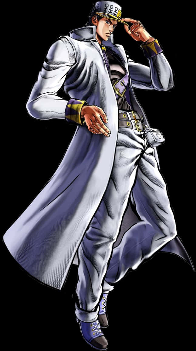 Jotaro Kujo Poză Stoică Fundal