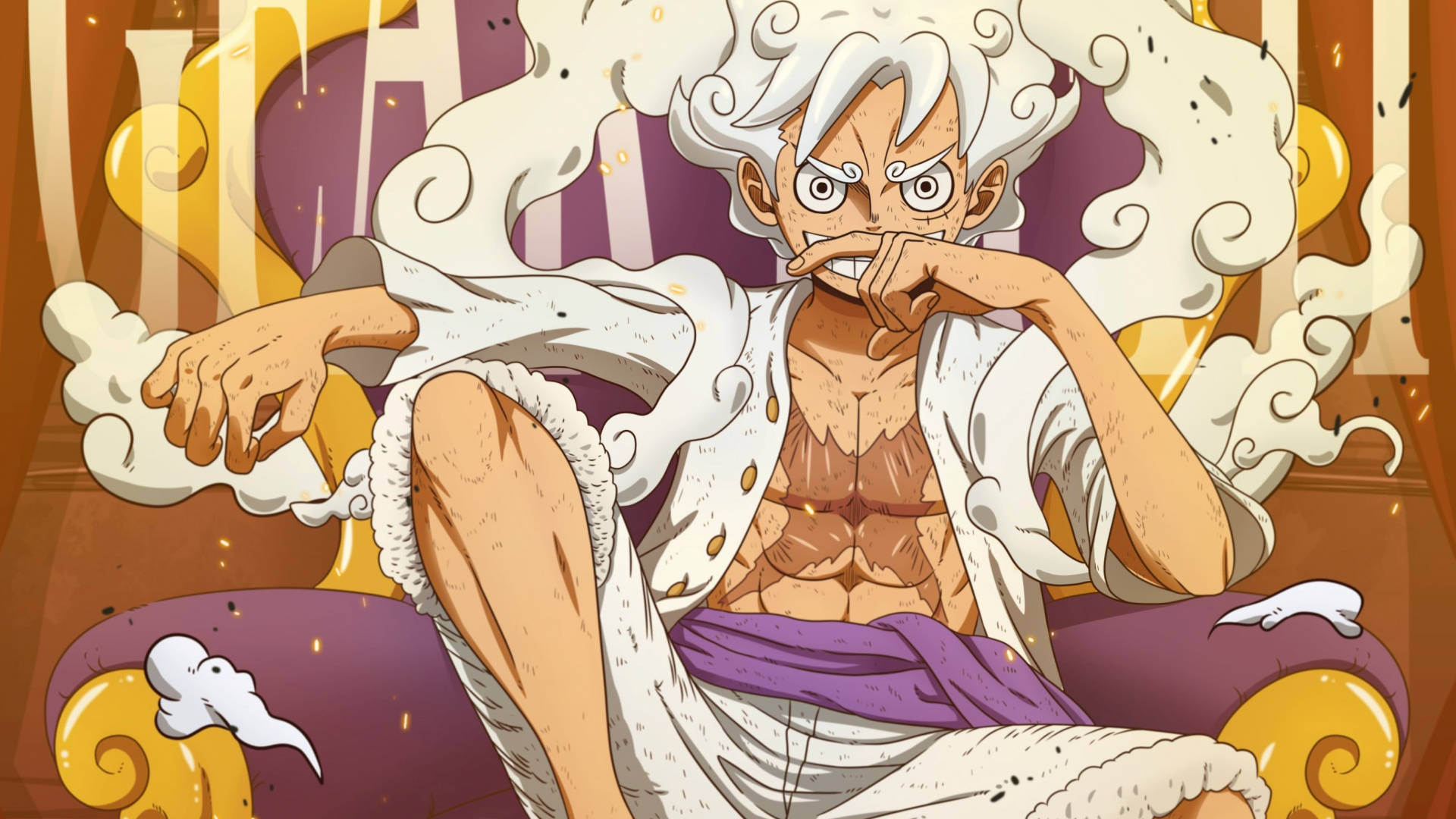 Joy Boy Luffy Poziție Cool Fundal