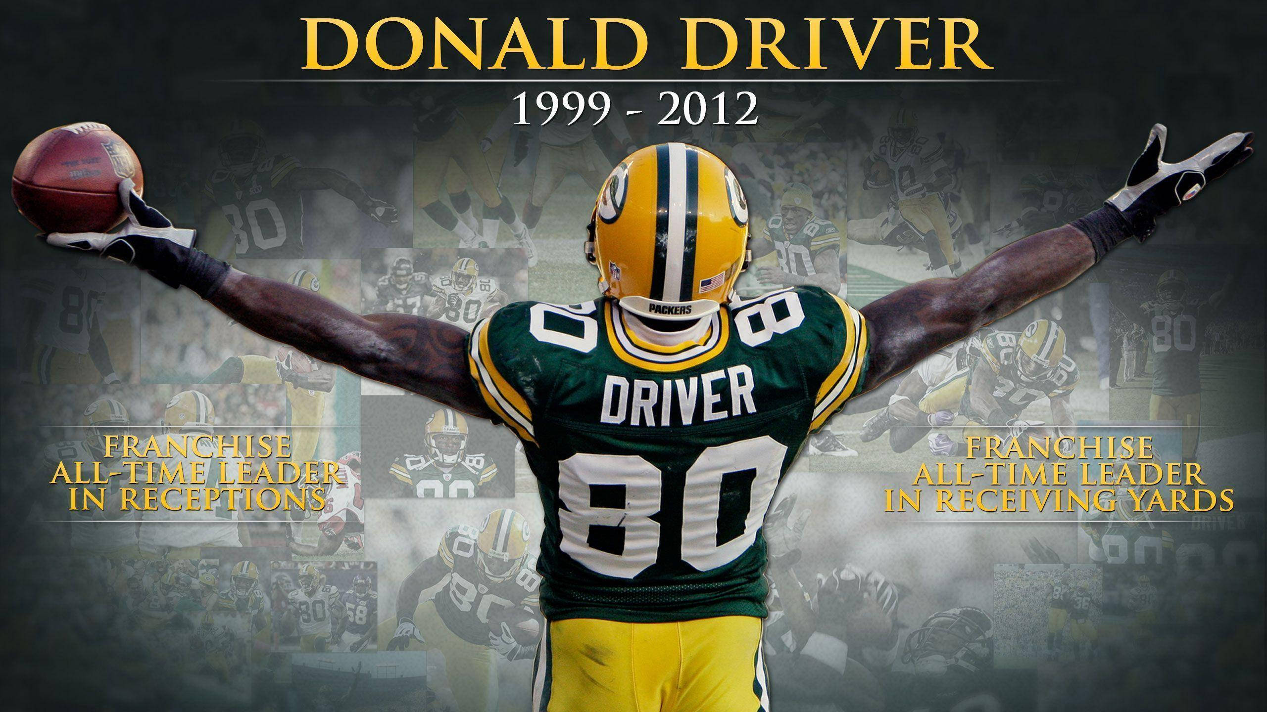 Jucător NFL de Fotbal American Donald Driver Fundal