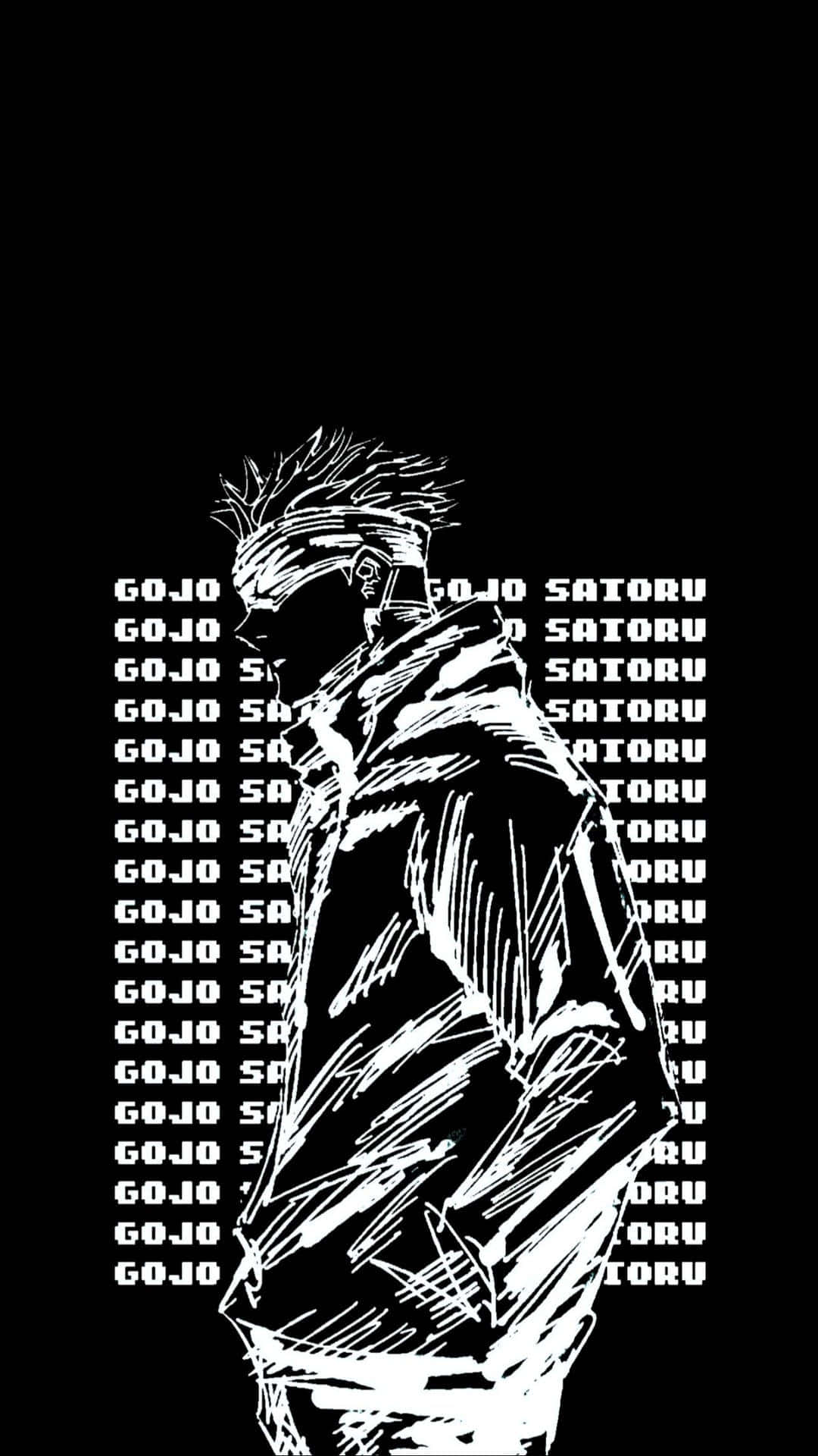 Jujutsu Kaisen Gojo Estetică Întunecată Anime Fundal