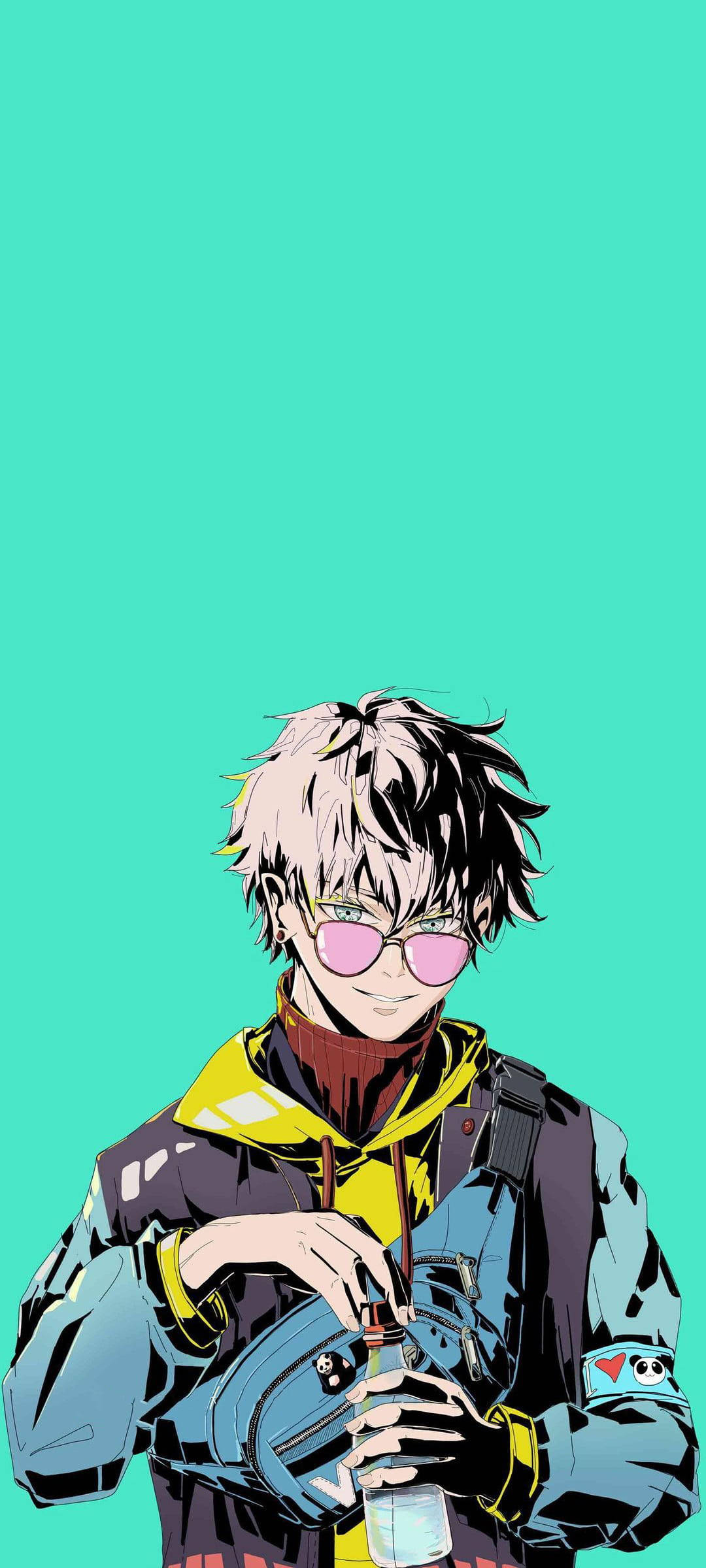 Jujutsu Kaisen Gojo Artă Cool Fundal
