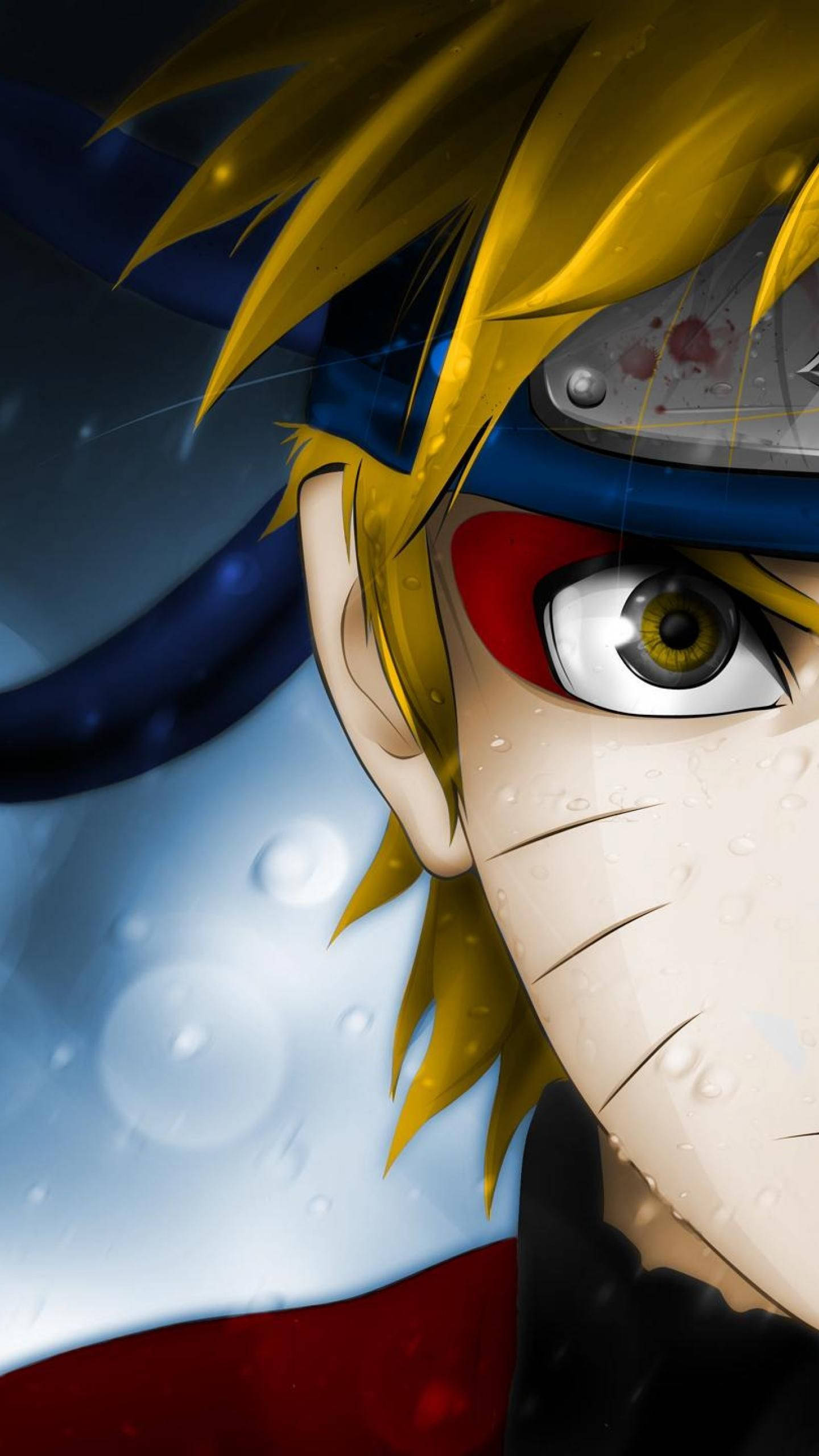 Jumătate de Față Naruto Mobil 4K Fundal