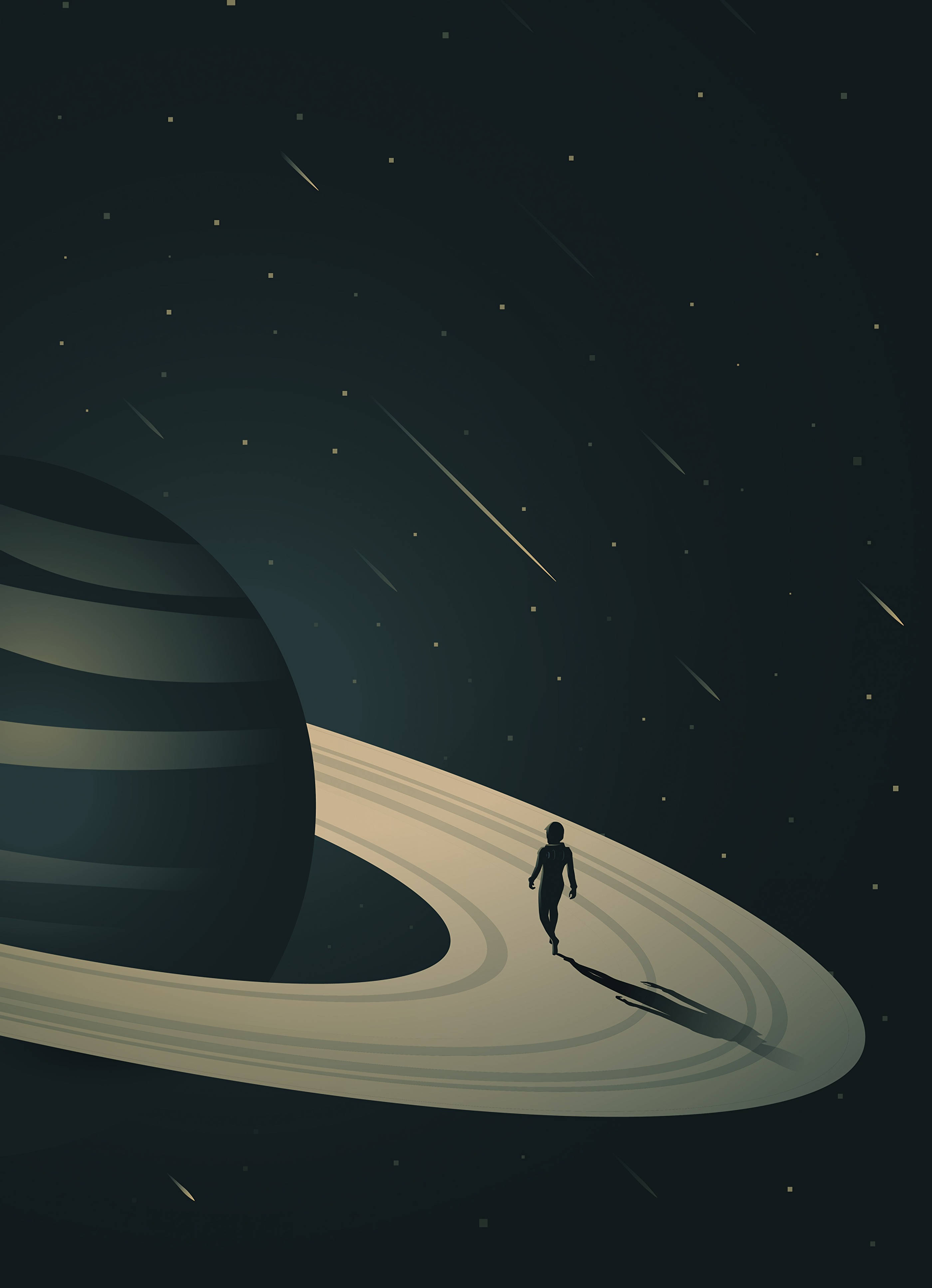 Jupiter cartoon minimalist Fundal