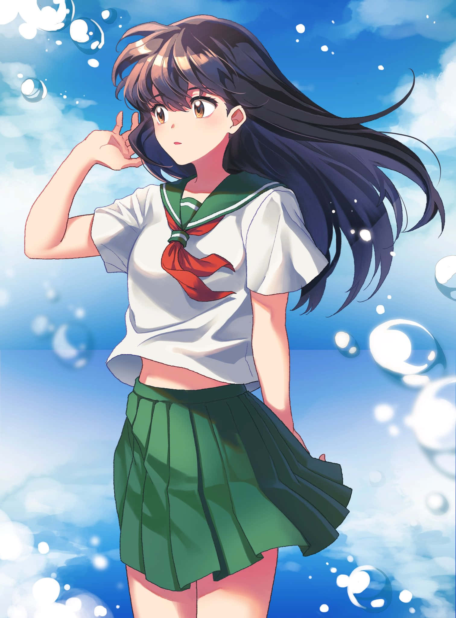 Kagome Higurashi – Preoteasa călătoare în timp Fundal