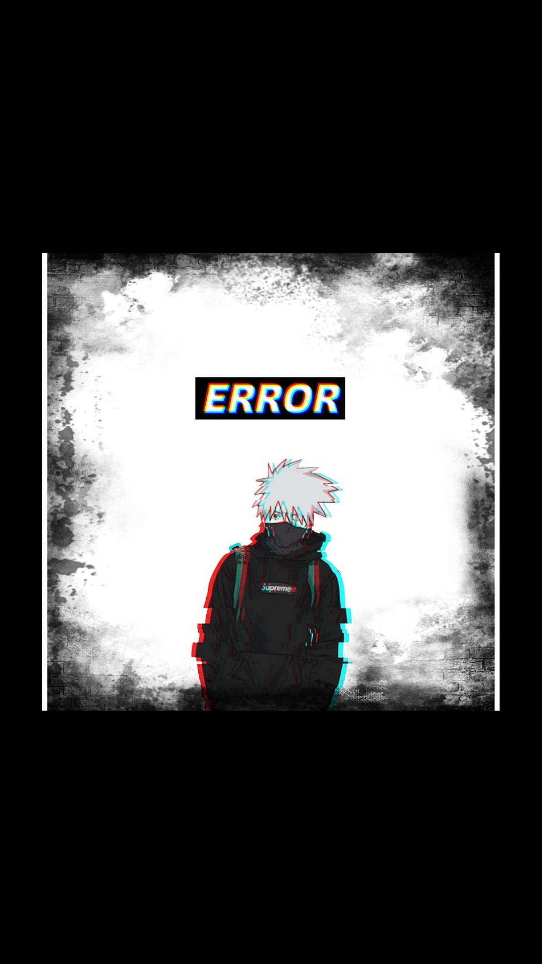 Kakashi Hatake Hanorac Supreme Eroare Fundal