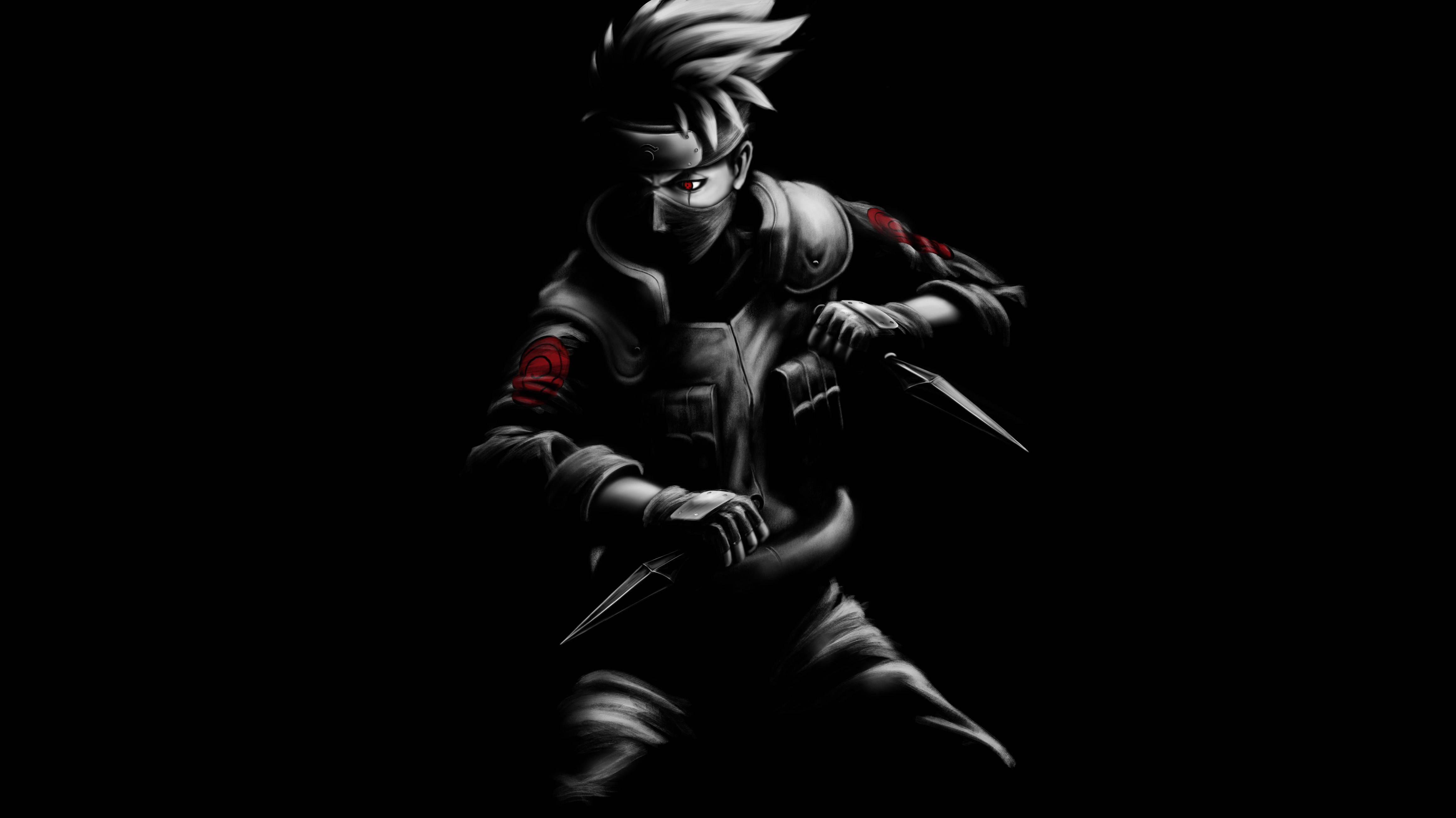 Kakashi Întunecat Naruto 4K Fundal