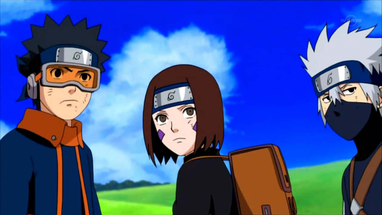 Kakashi, Rin și Obito Fundal