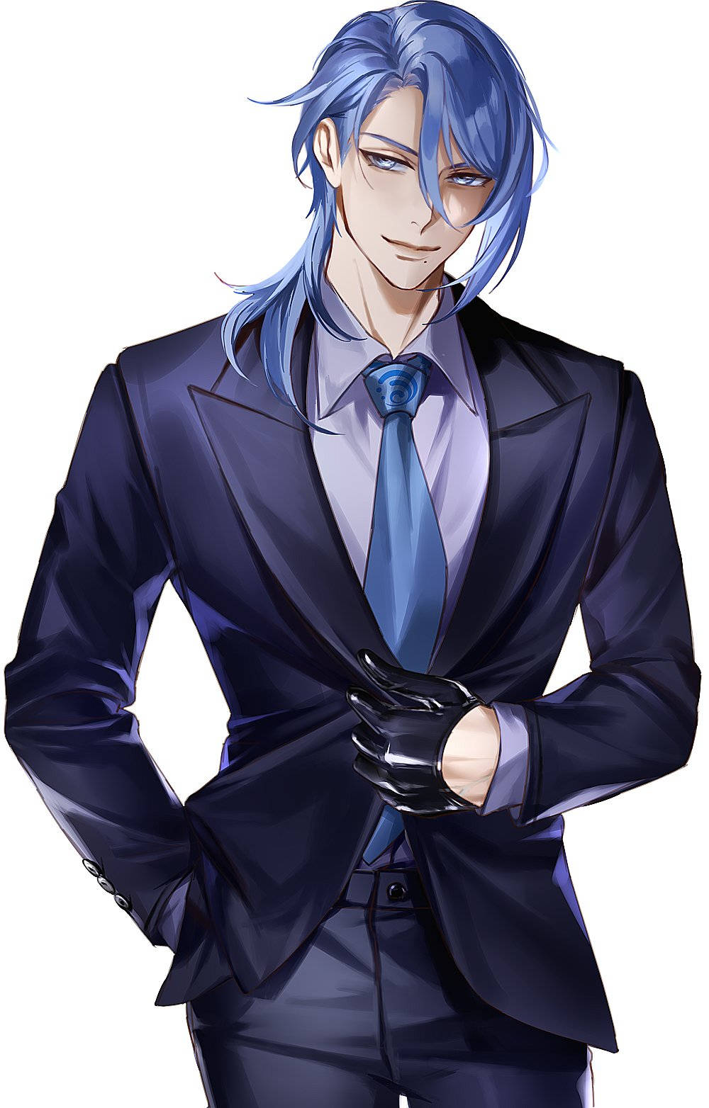 Kamisato Ayato In A Suit Fundal
