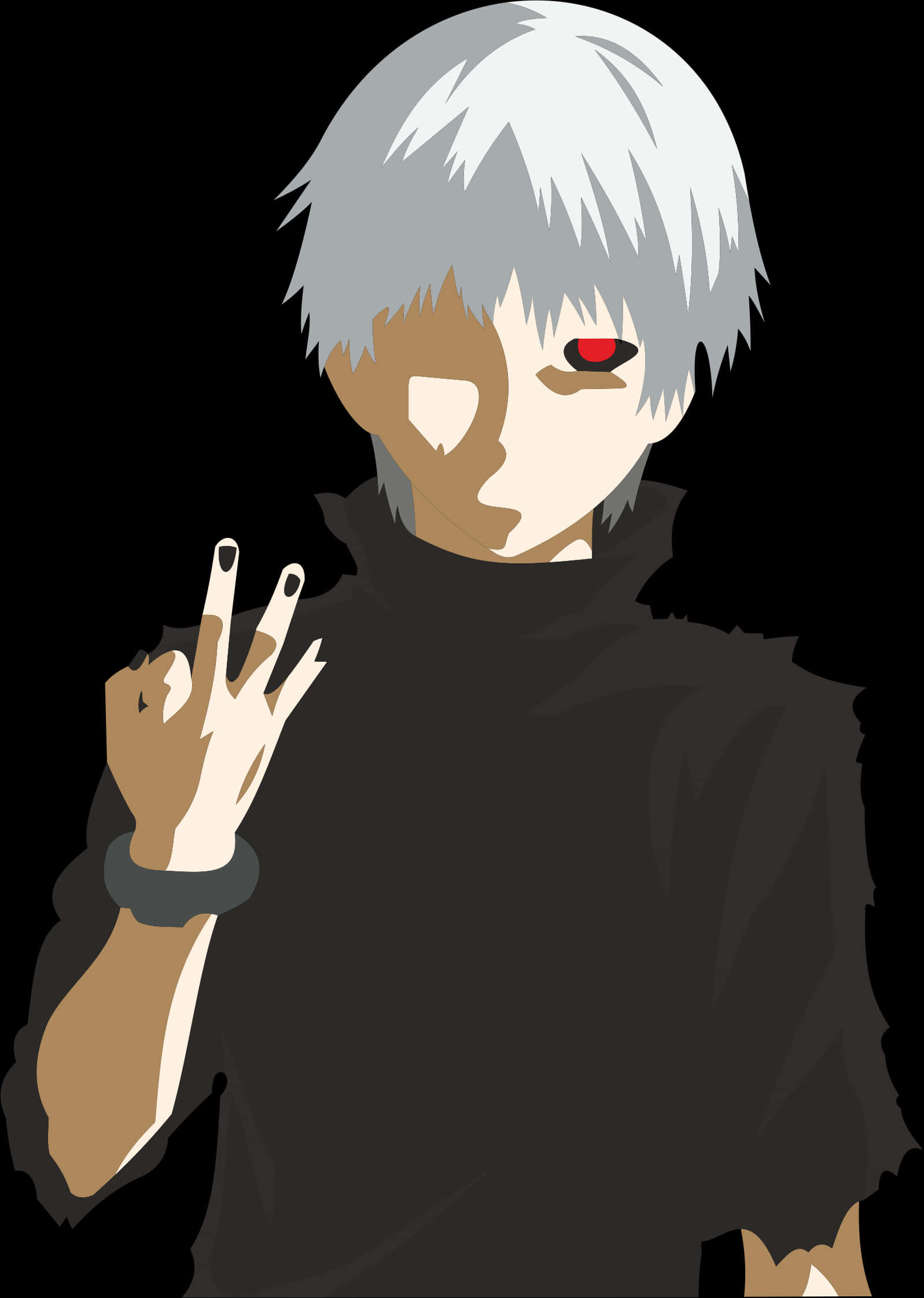 Kaneki Ken Artă Vectorială Fundal