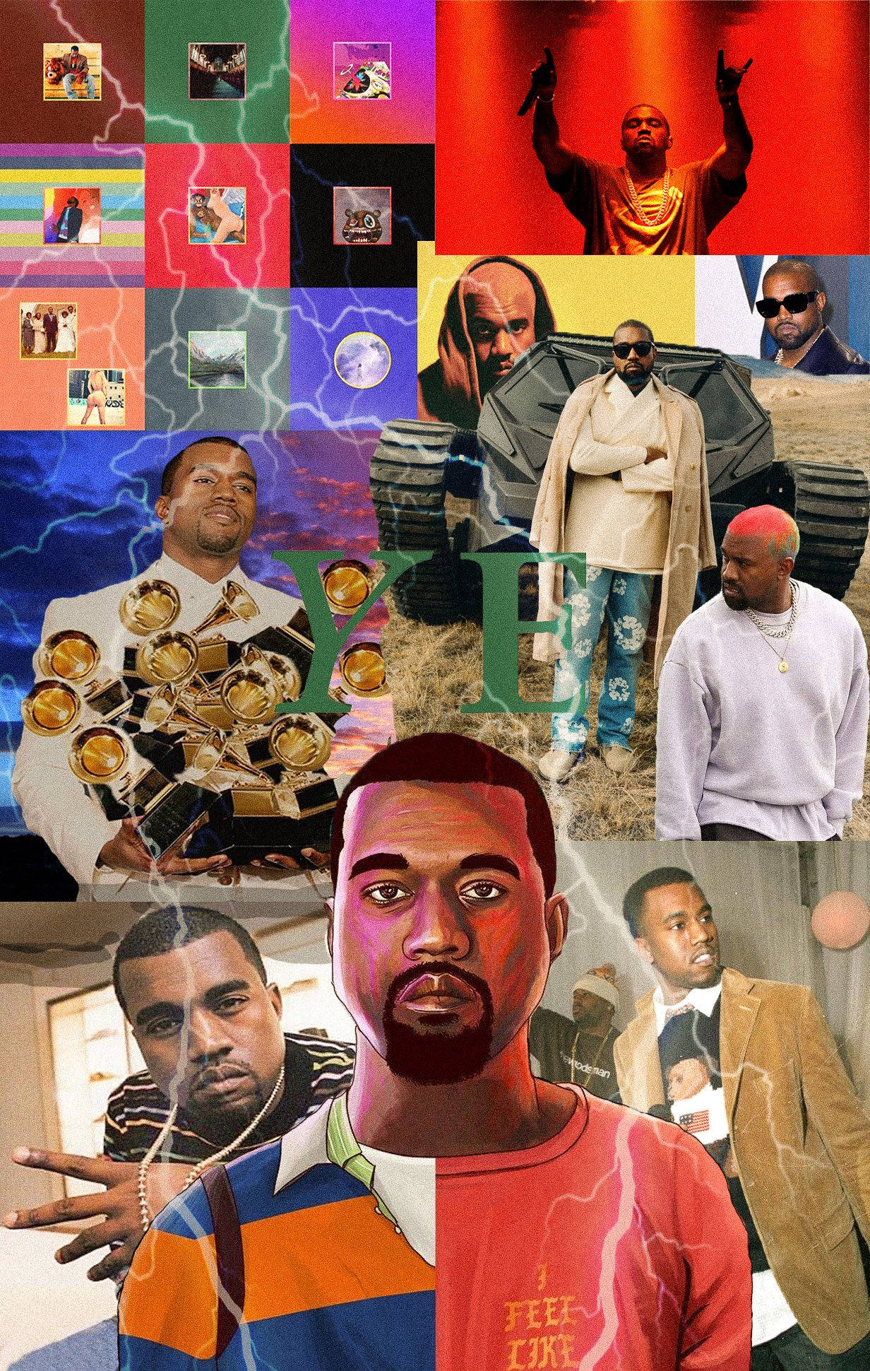 „Kanye West - College Dropout” Fundal