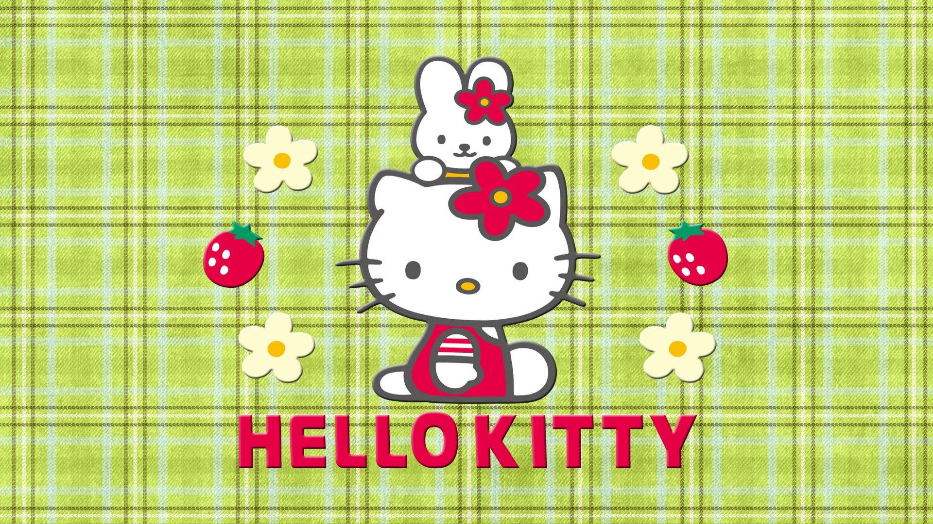 Kathy și Hello Kitty Aesthetic Fundal