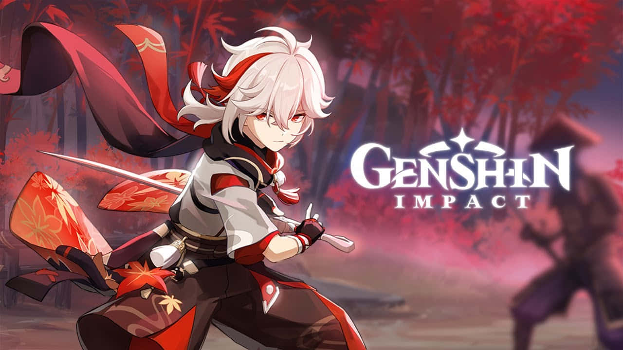 Kazuha Genshin Impact Personaj Fundal