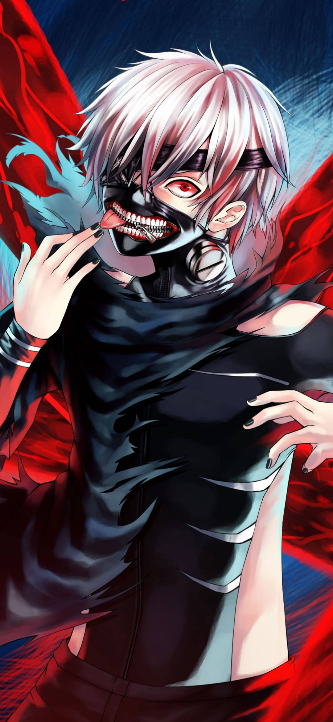 Ken cu Limba Scoasă Fundal iPhone Tokyo Ghoul Fundal