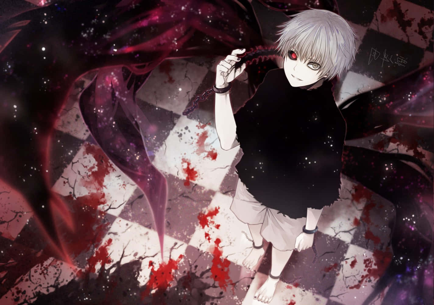 Ken Kaneki formă centipedă Tokyo Ghoul Anime Fundal
