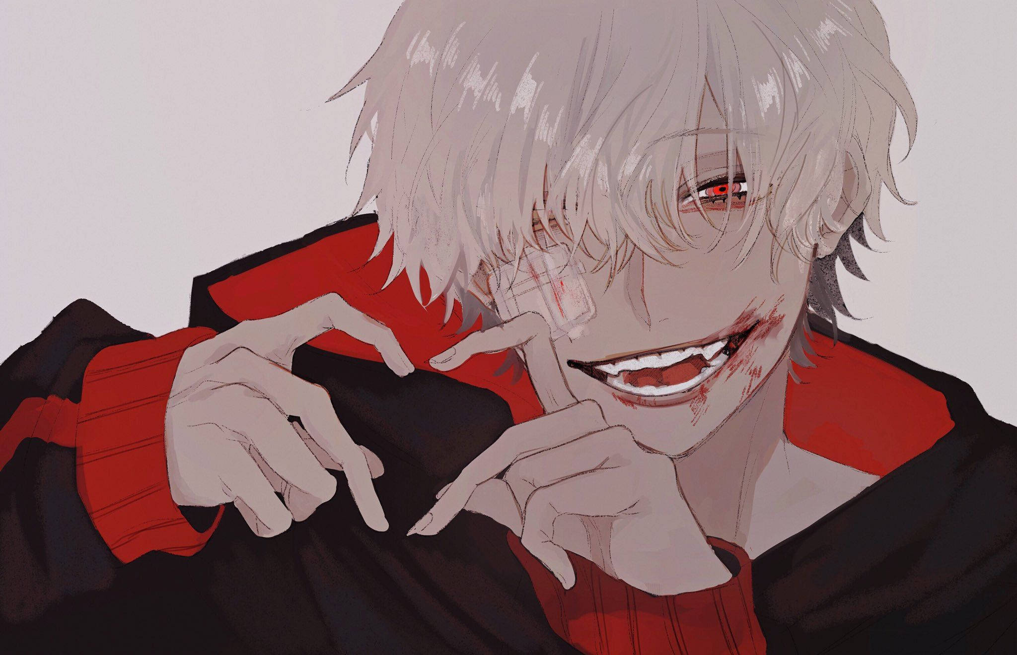 Ken Kaneki Pfp Anime Edgy Fundal