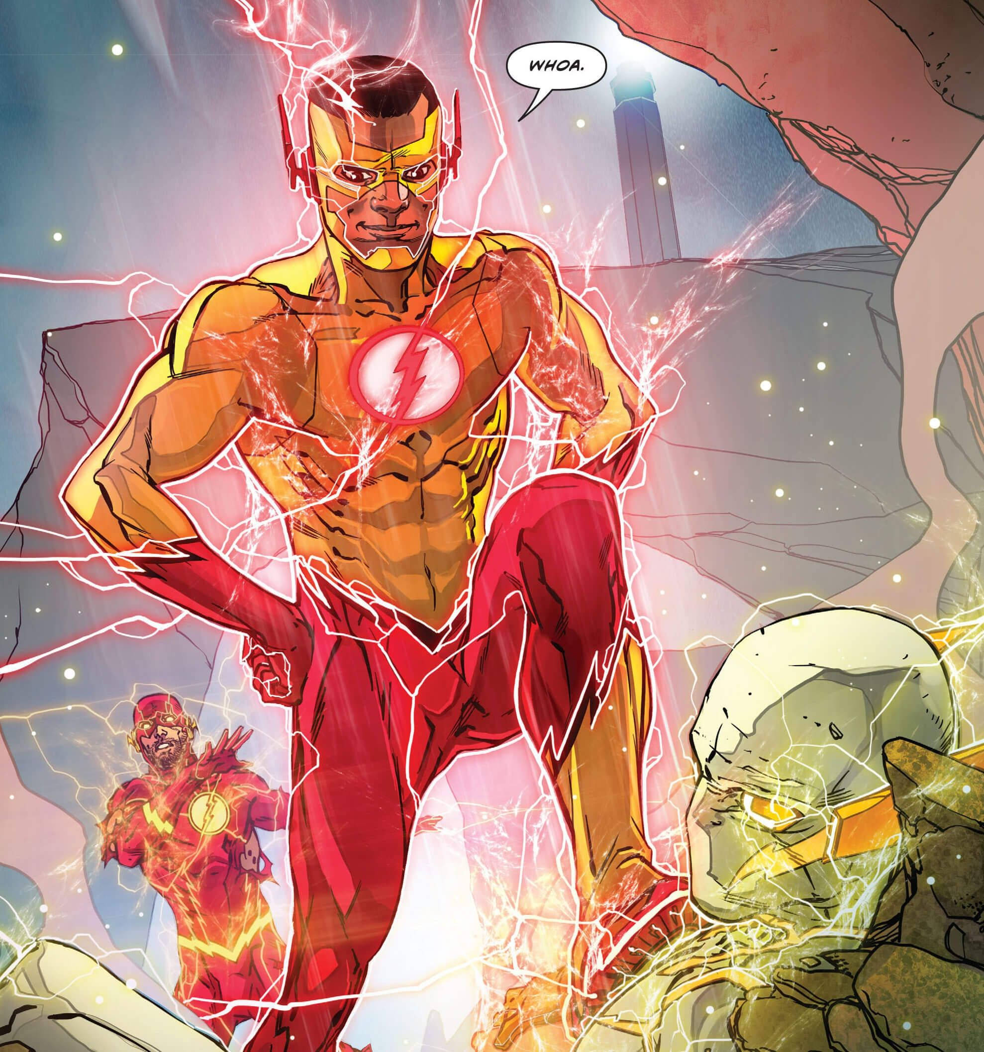 Kid Flash Viteza Suprema Fundal