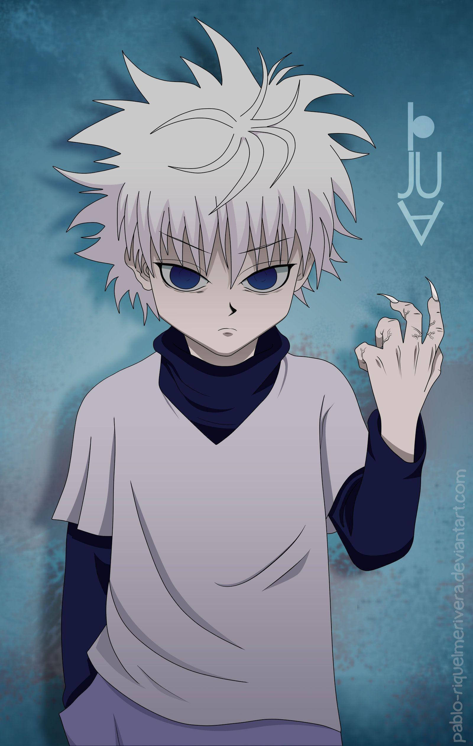 Killua Băiat anime estetic Fundal