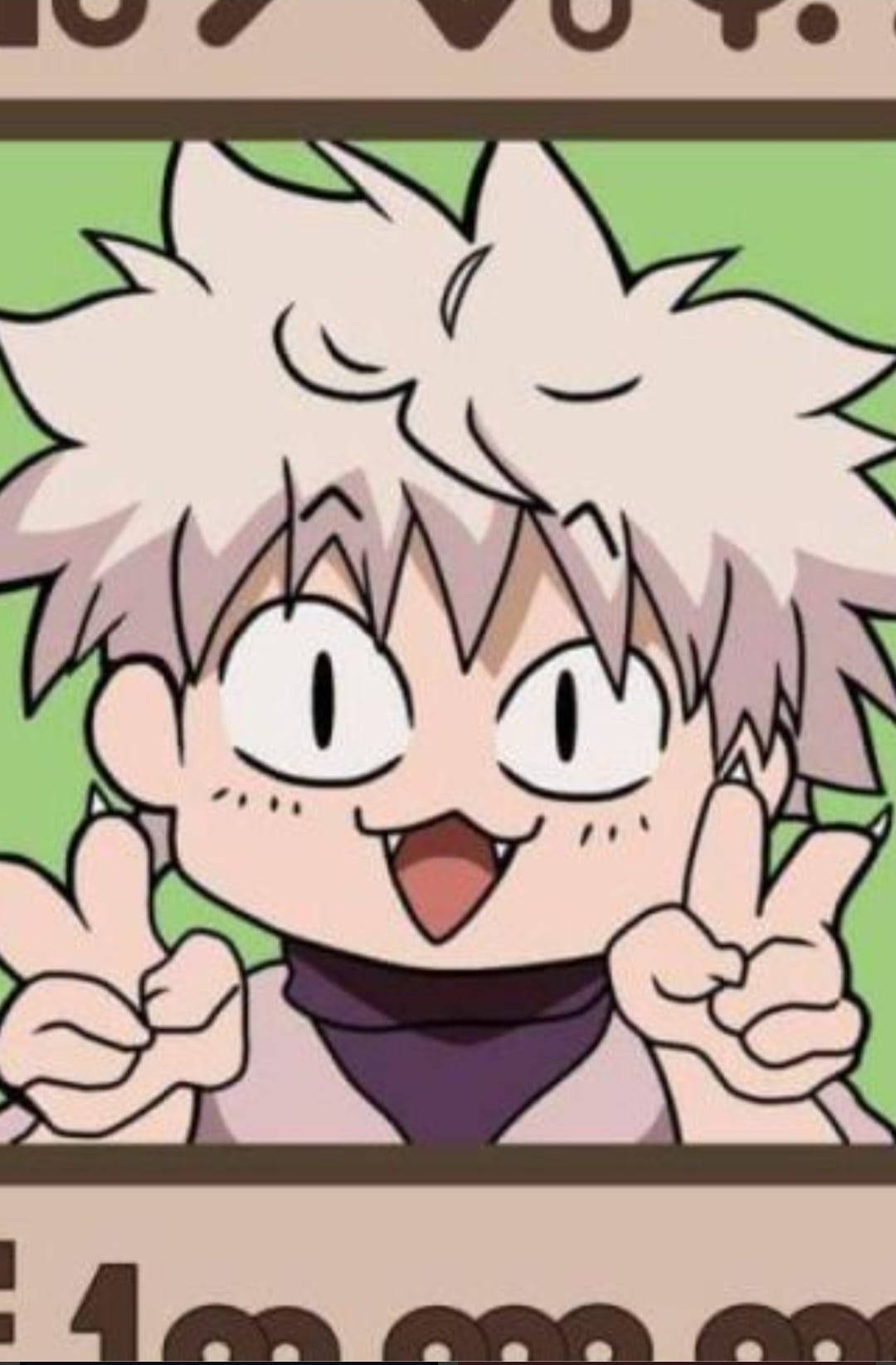 Killua Hunter X Hunter amuzant PFP fan art anime Fundal