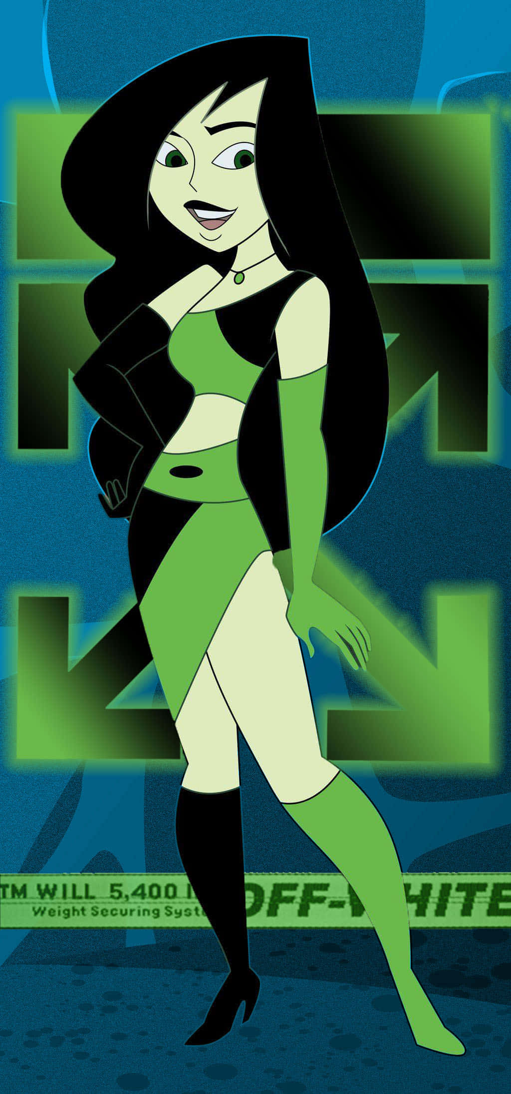 Kim Possible Shego Off White iPhone Fundal