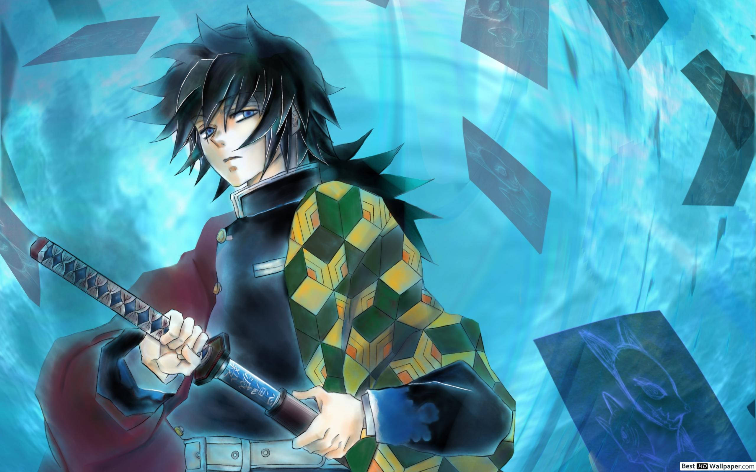 Kimetsu no Yaiba - Vânătorul de Demoni Giyu Tomioka Fundal